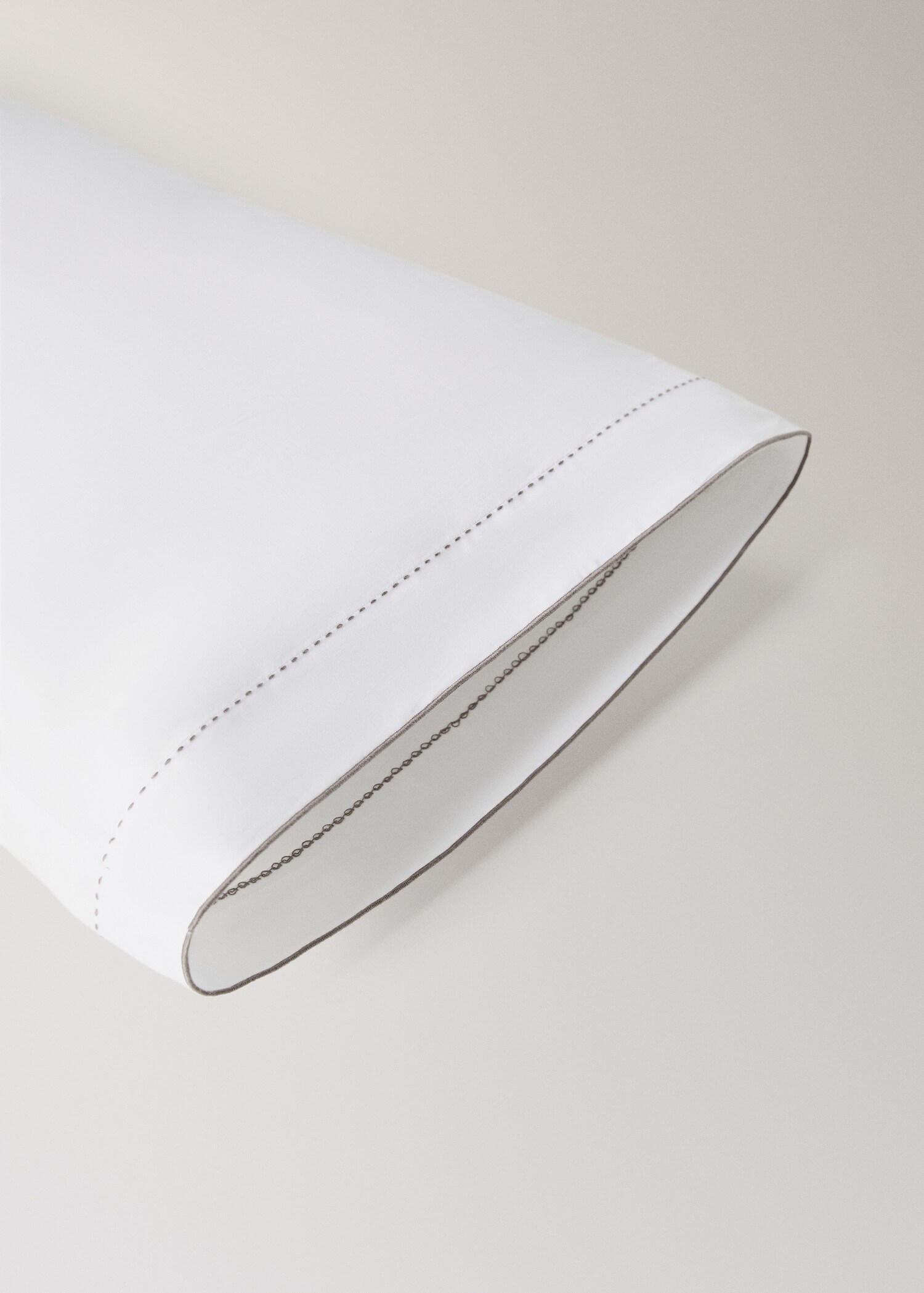 Percale cotton 200 thread pillow case 45x110cm - Details of the article 2