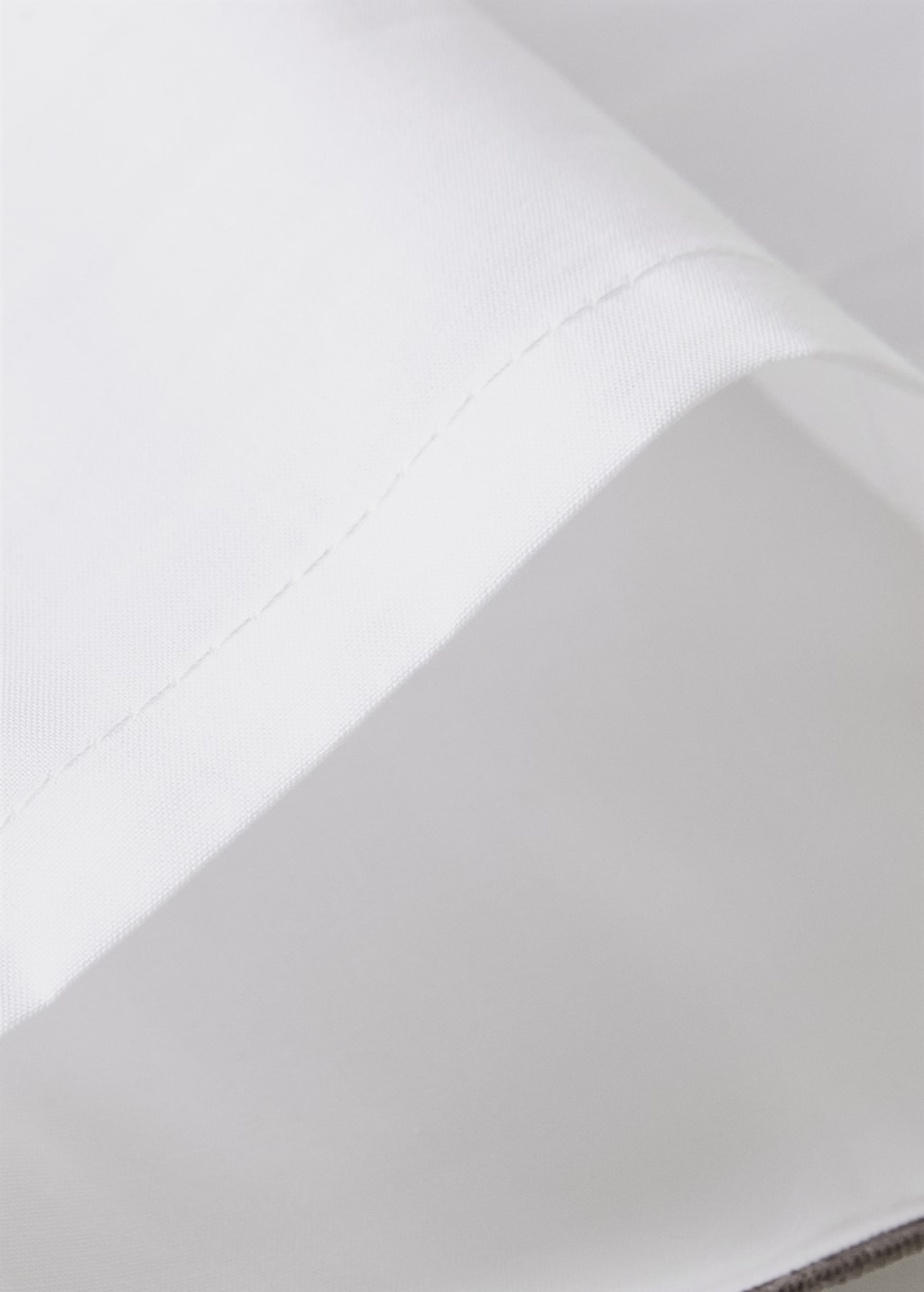 Two 200-thread count percale cotton pillowcases 50x75cm