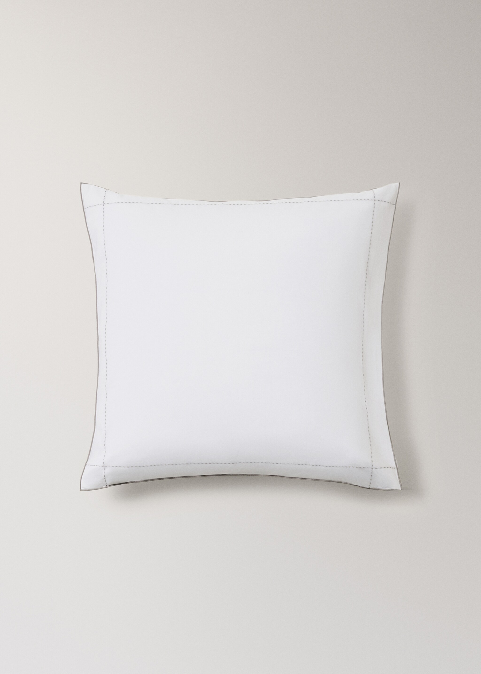 Dos fundas almohada algodón percal 200 hilos 60x60 cm - Artículo sin modelo, Blanco. Ref: 17061524-00.