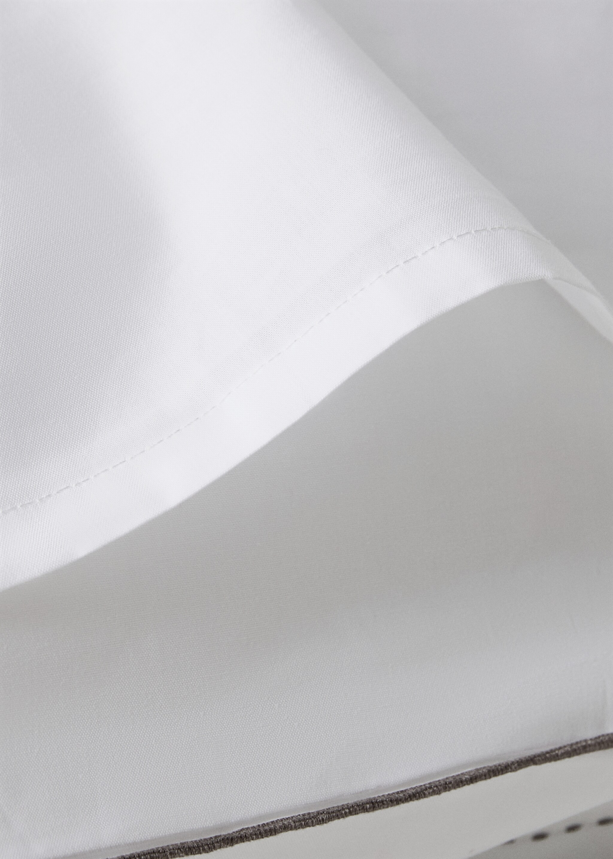 Dos fundas almohada algodón percal 200 hilos 60x60 cm - Detalle del artículo 2, Blanco. Ref: 17061524-00.