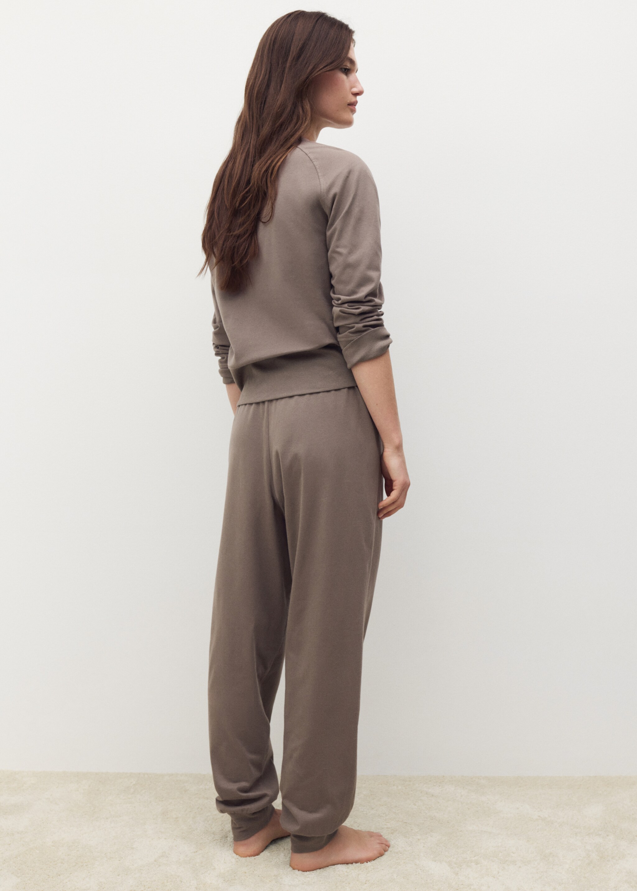 Jogger trousers soft finish - Reverse of the article
