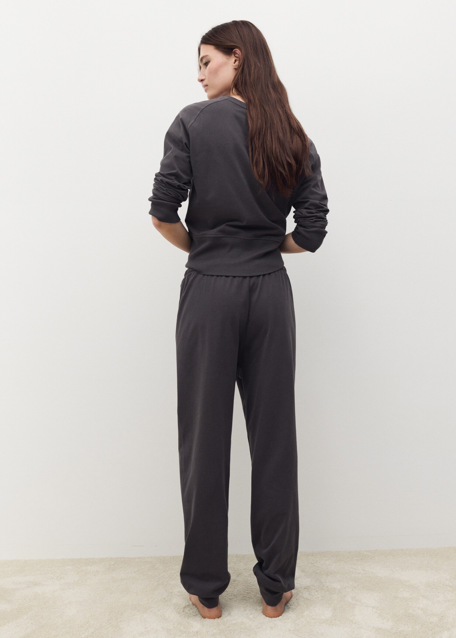 Jogger trousers soft finish - Reverse of the article