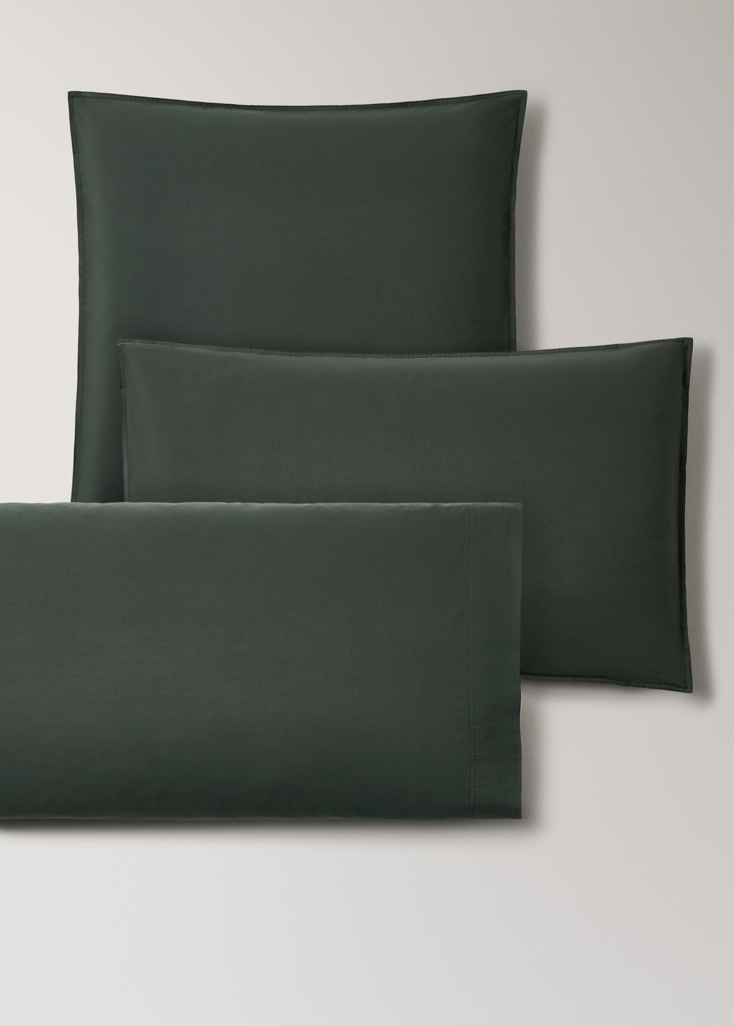 Two cotton poplin double-stitched pillowcases 50x75 cm - Details of the article 4