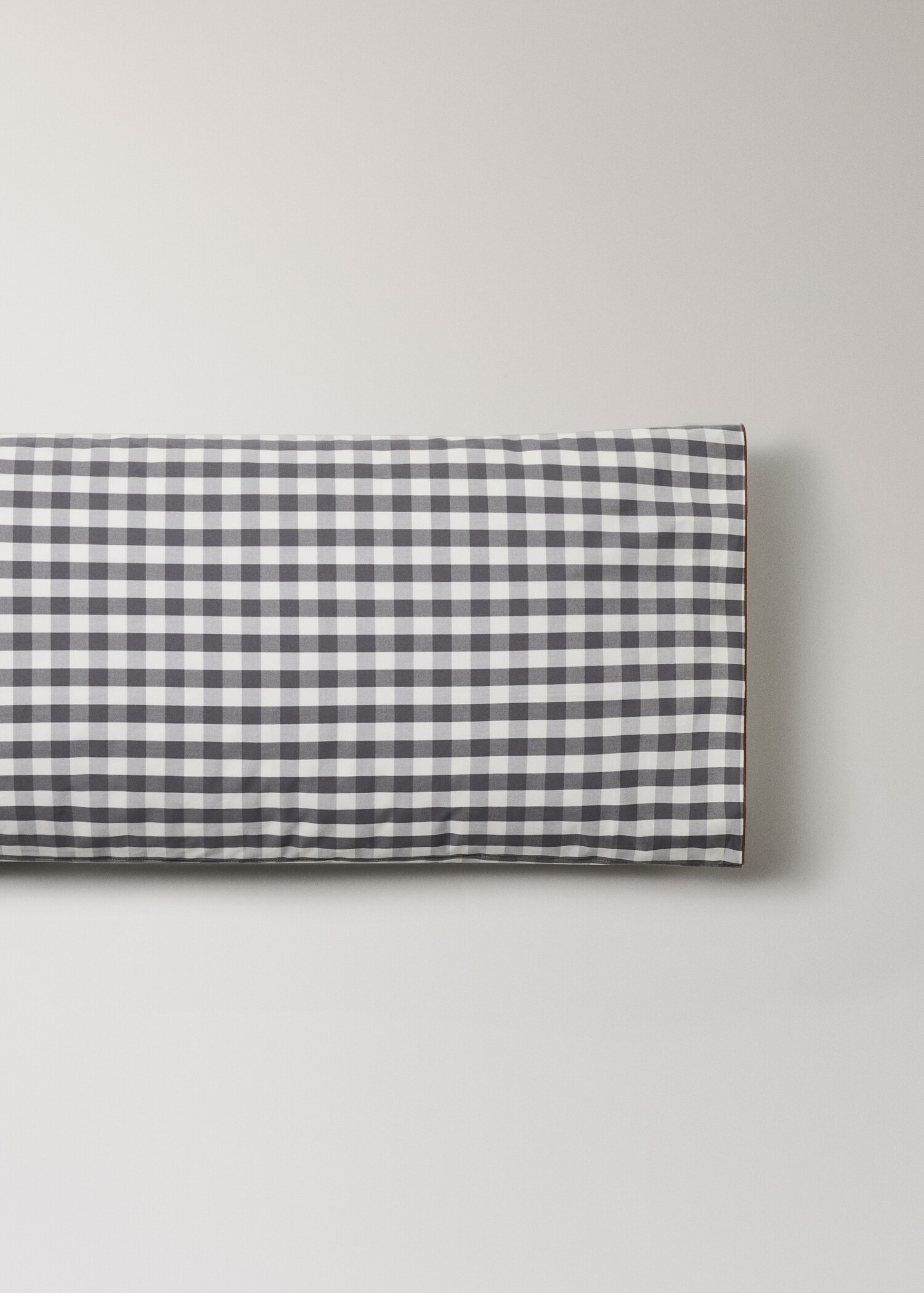 Housse de coussin en coton percale à carreaux vichy 45x110 cm - Article sans modèle