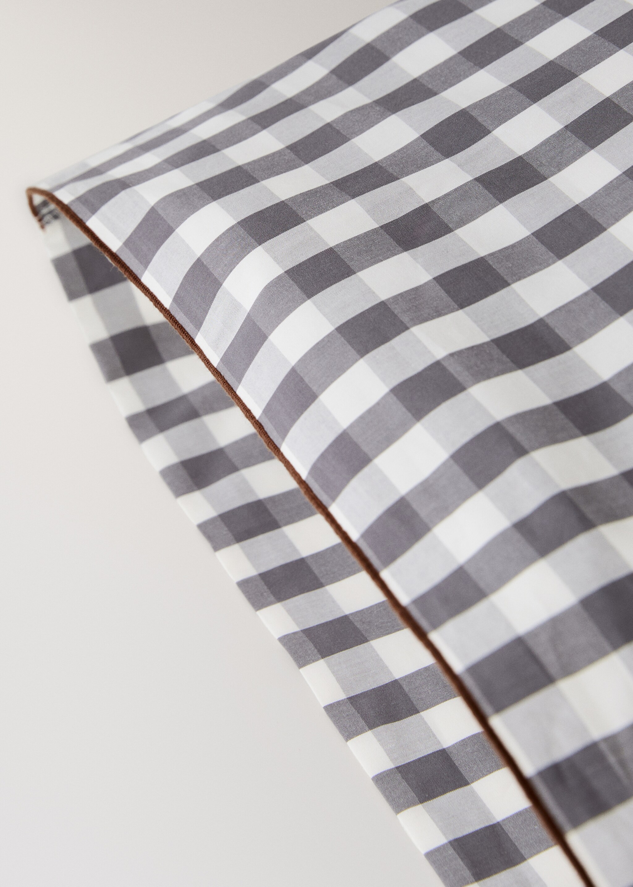 Funda almohada algodón percal cuadro vichy 45x110 cm - Detalle del artículo 2