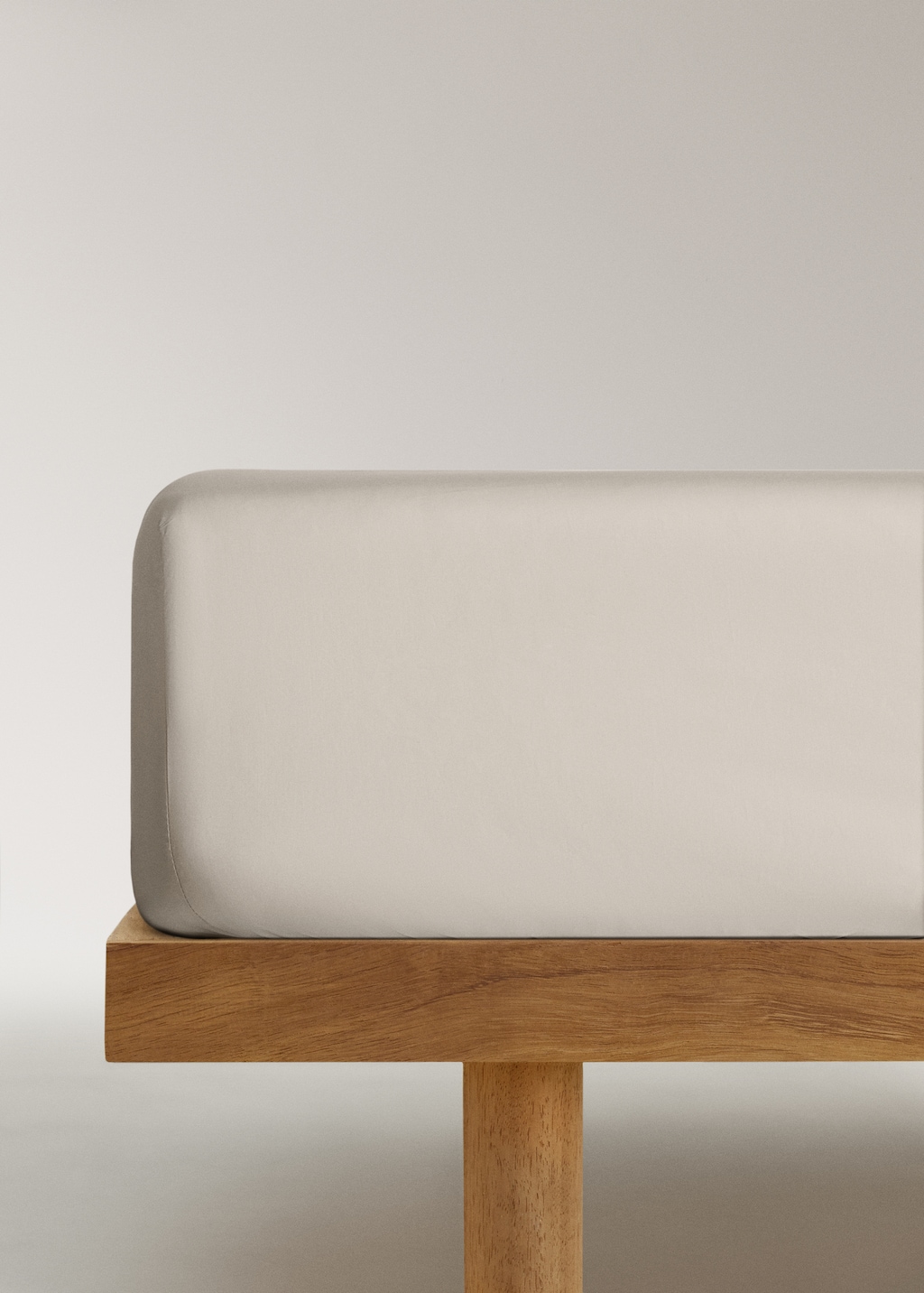 500-thread count percale cotton fitted sheet for 180/160 cm bed