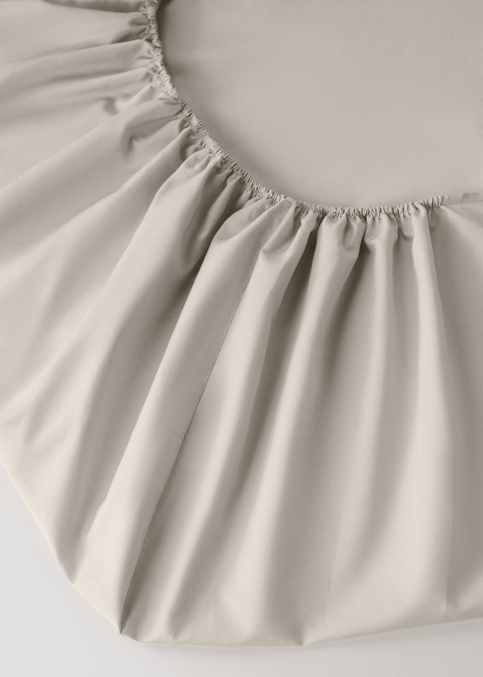 500 threads cotton percale fitted sheet Superking bed - Details of the article 1
