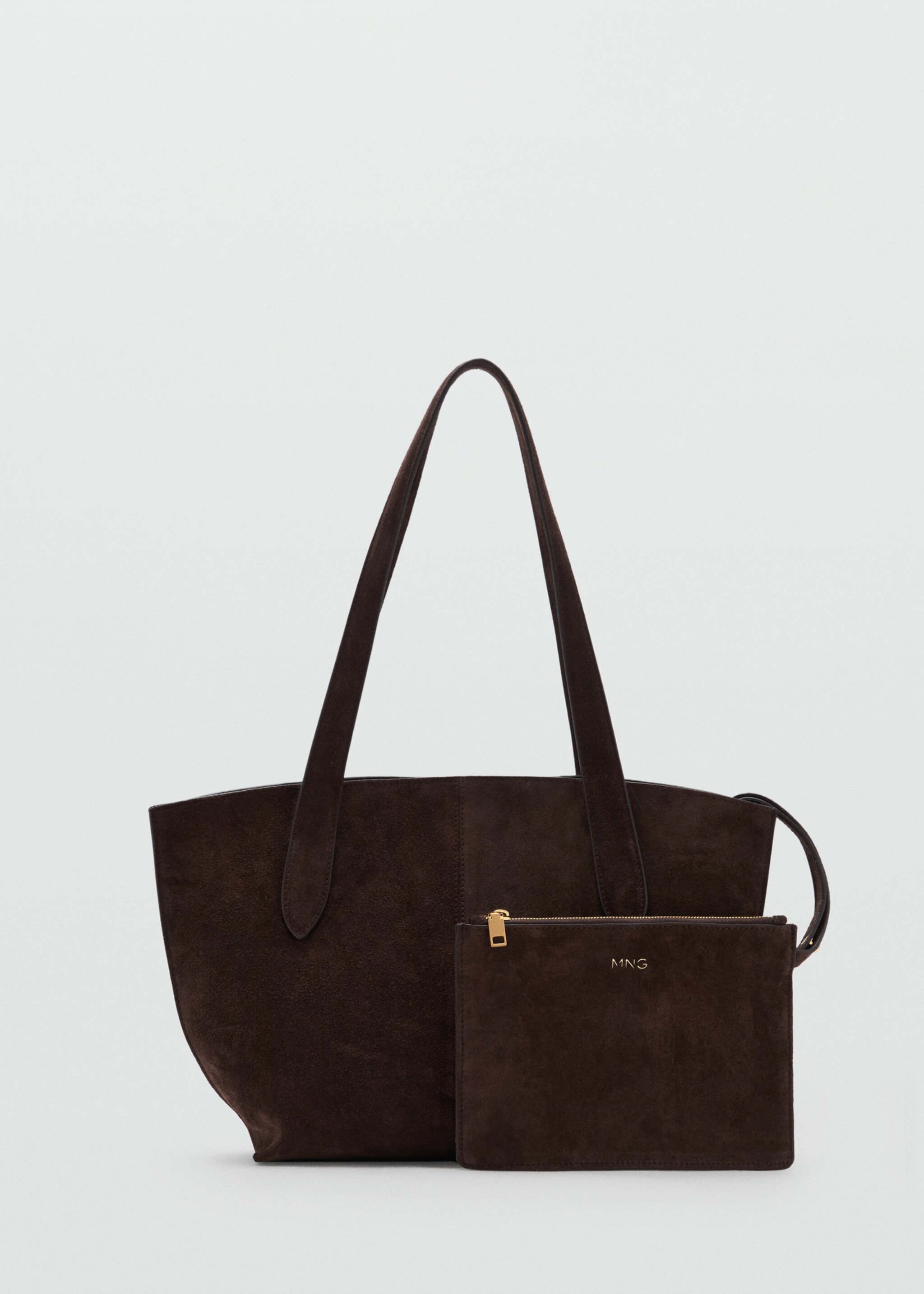 Suede mini shopper bag - Article without model