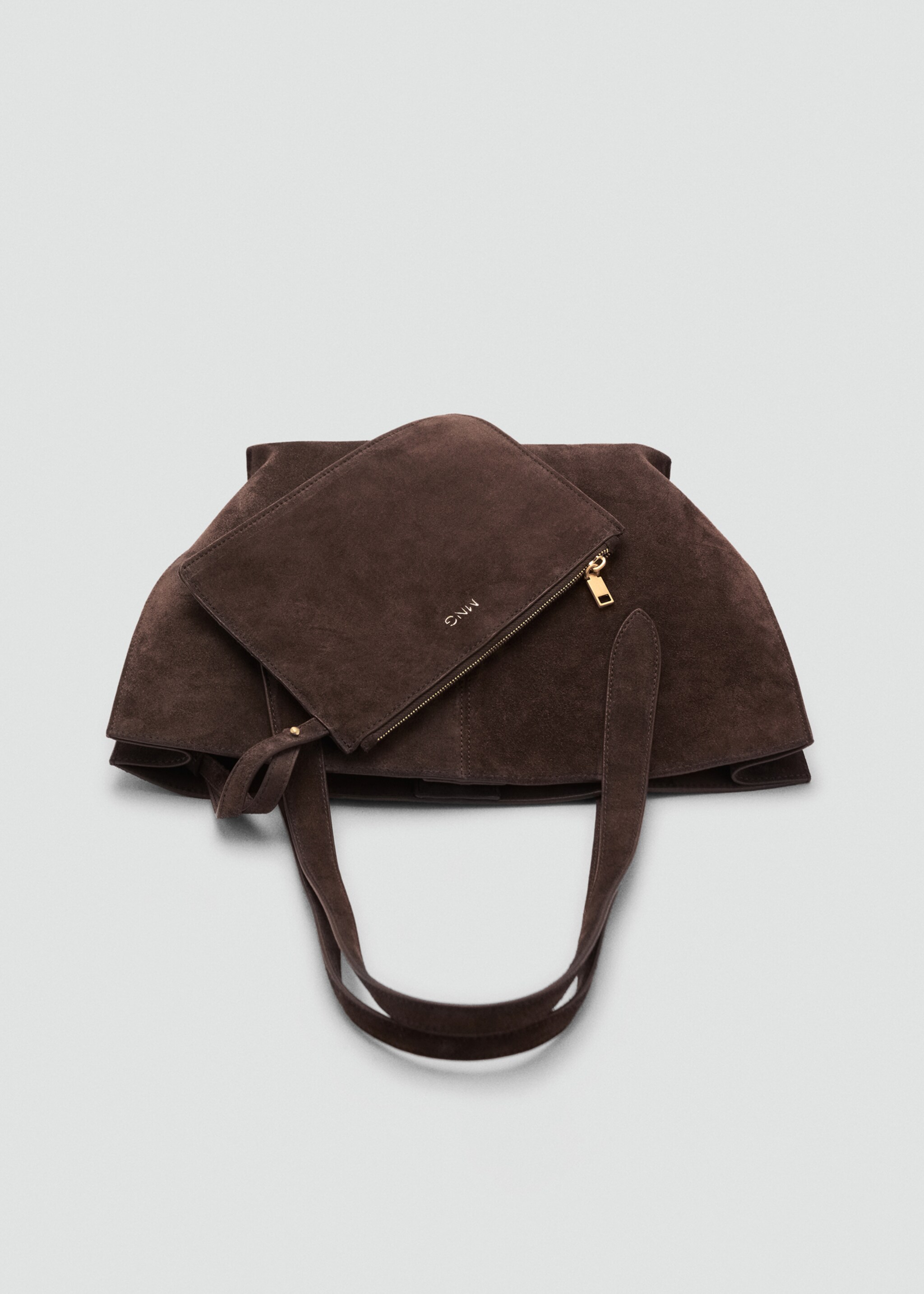 Suede mini shopper bag - Details of the article 4