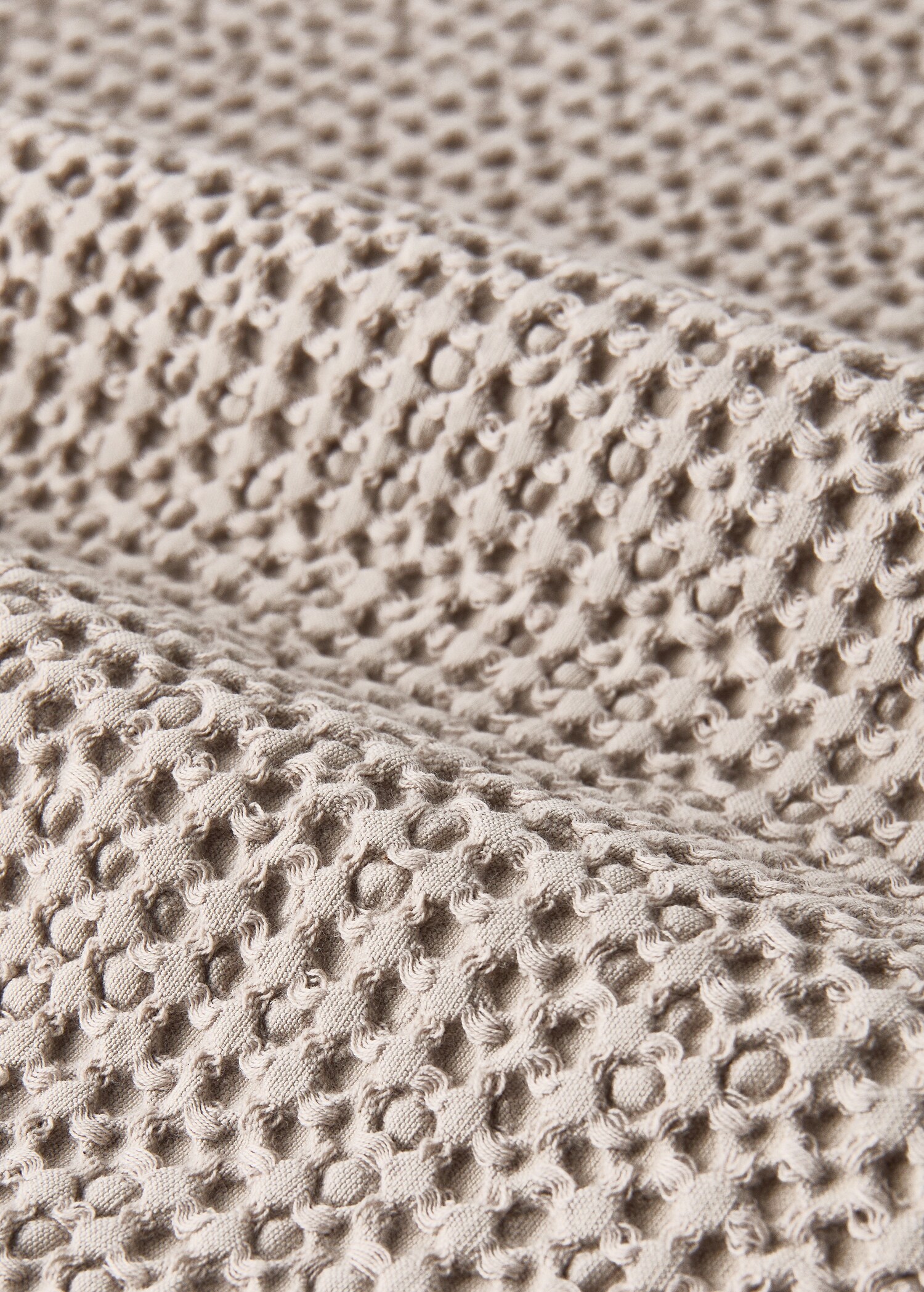 Stückgefärbter Kinder-Bettbezug aus Baumwolle mit Waffelstruktur für 90/105 cm Bett - Detail des Artikels 2