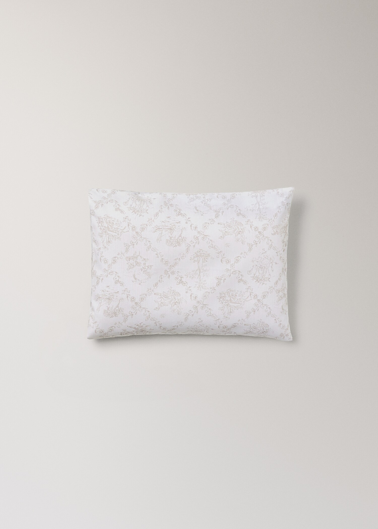 Toile de Jouy mini cot top sheet and pillow set - Details of the article 2