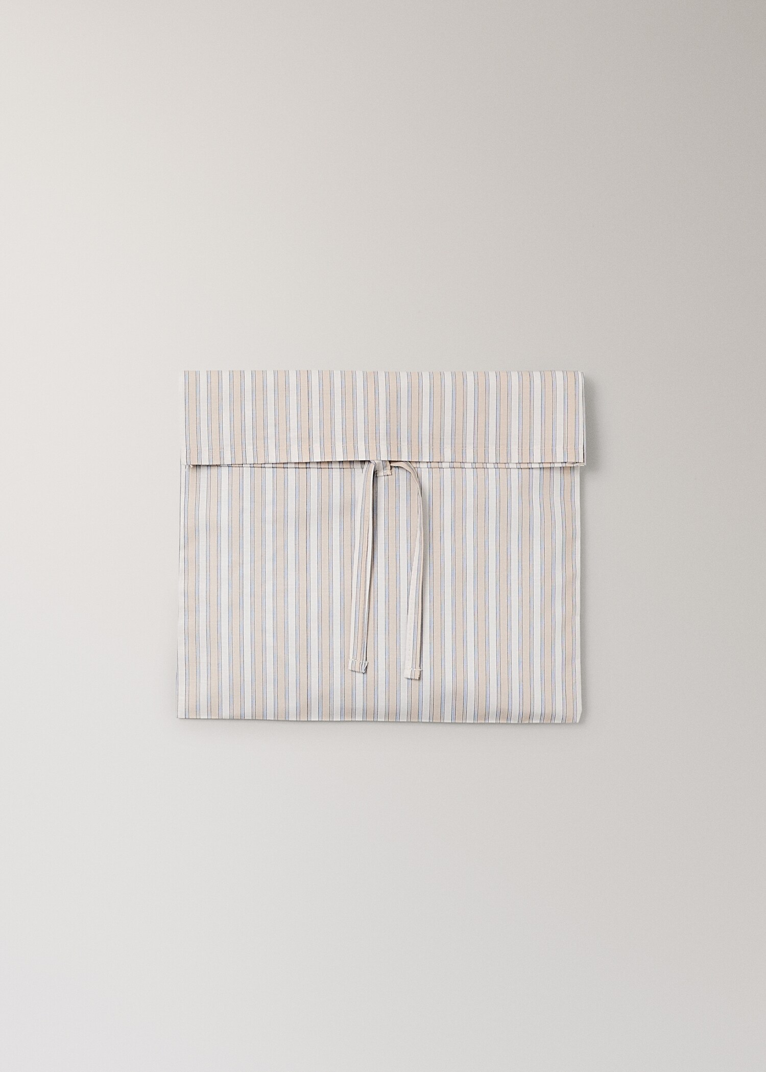 Percale cotton stripe-print set of sheets for mini-cot - Details of the article 5