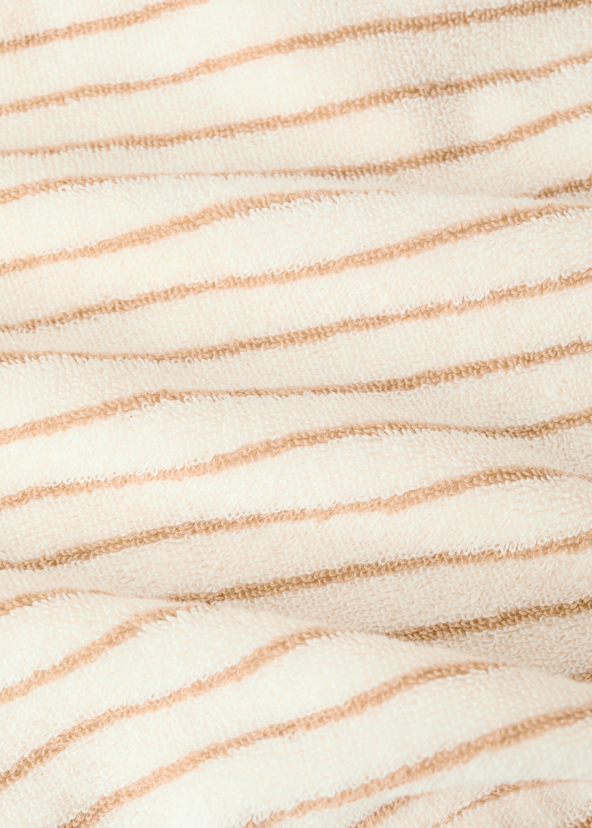 Two-tone striped bathrobe - Details of the article 3, Yellow. Ref: 17061554-00.