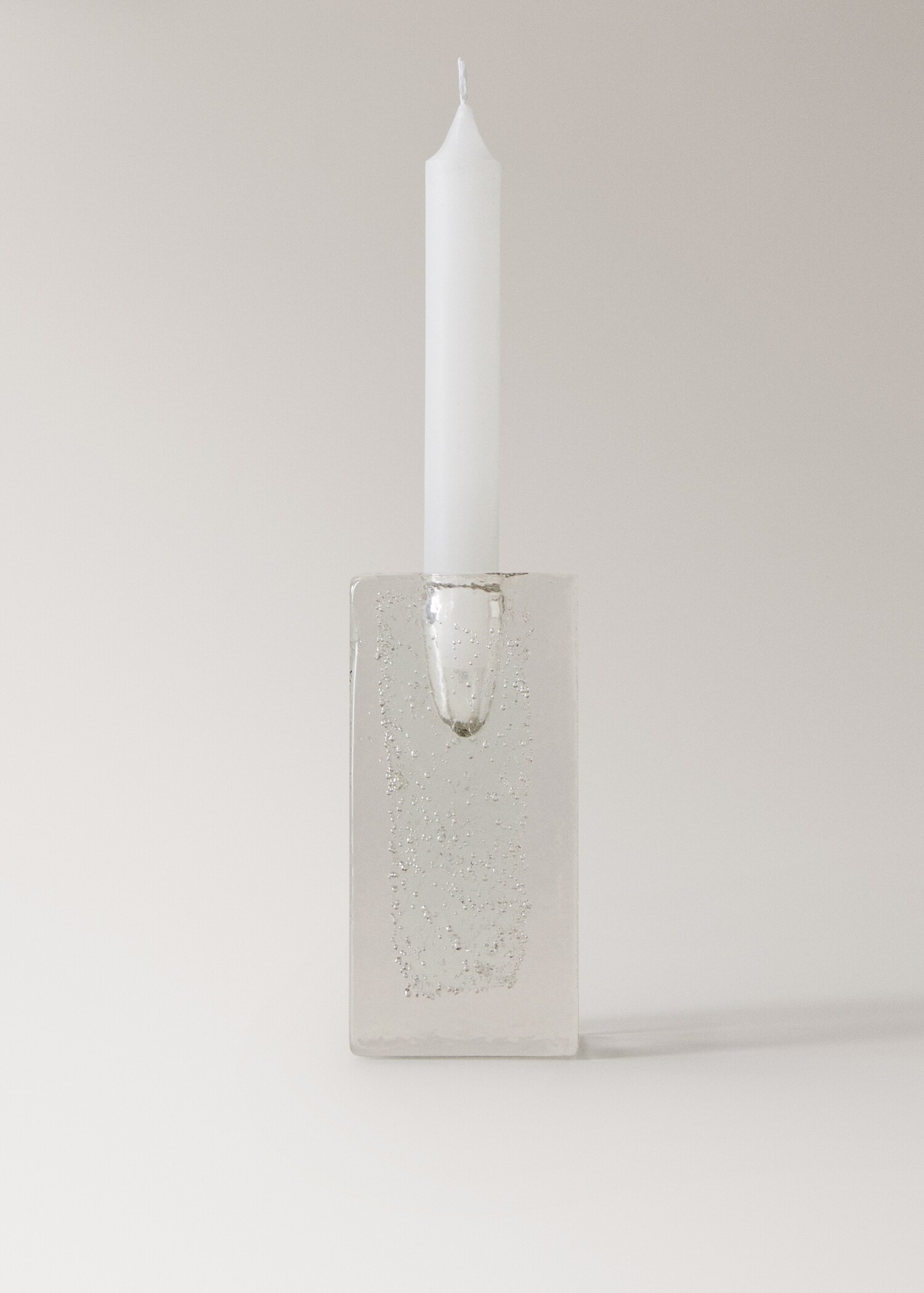Tall bubble glass candlestick - Article without model
