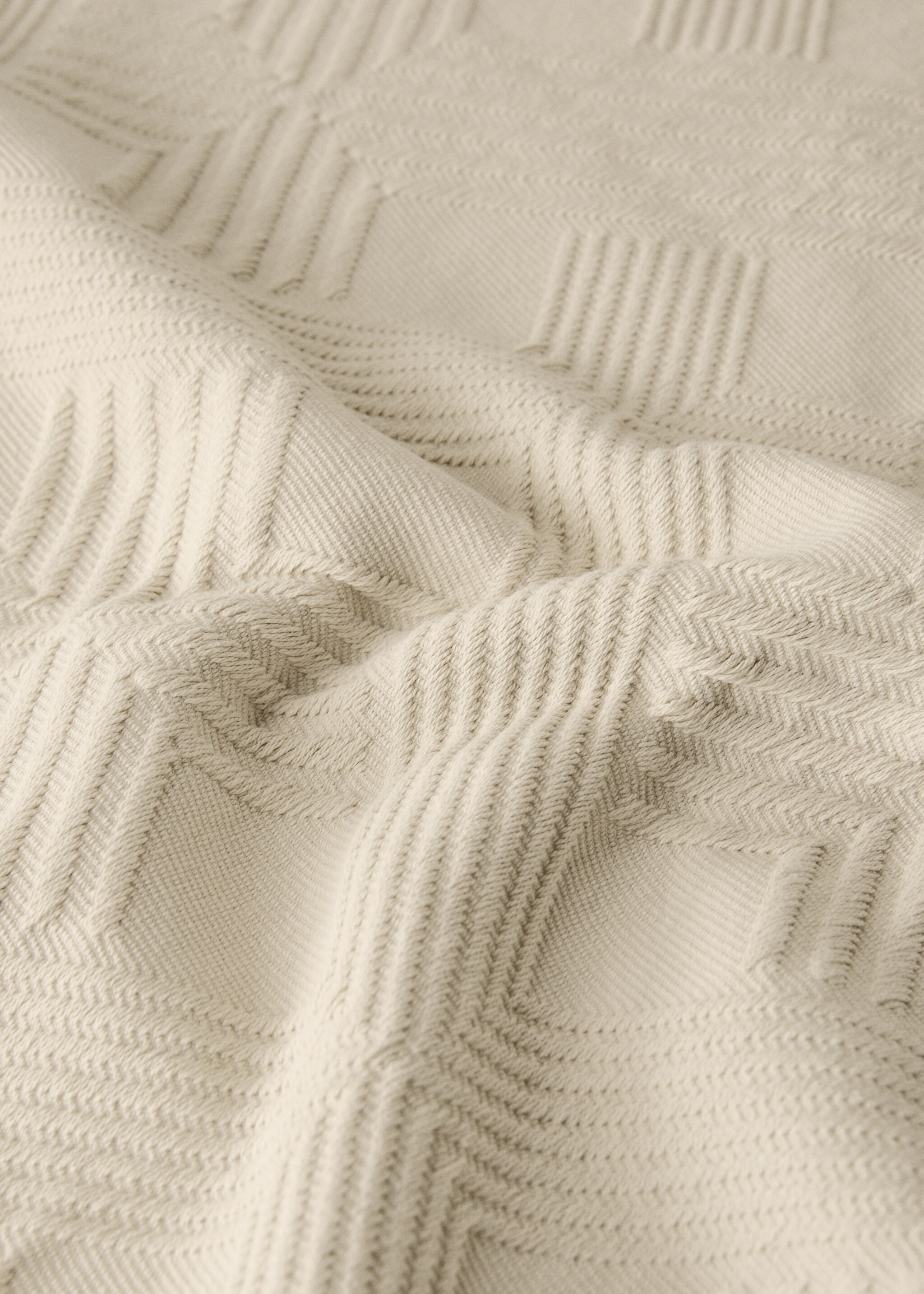 Colcha algodón jacquard rombos cama 150/160 cm - Detalle del artículo 2
