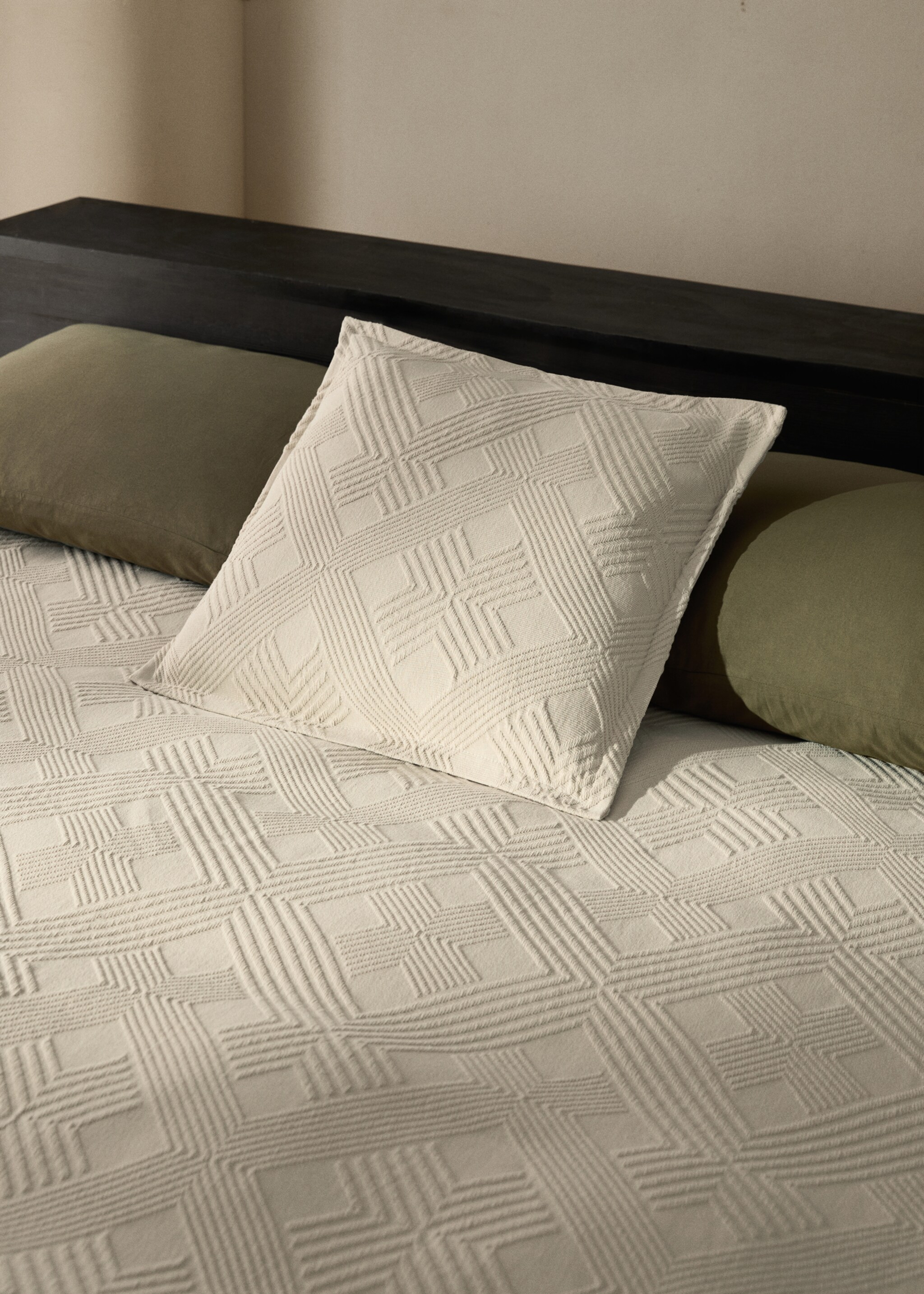 Colcha algodón jacquard rombos cama 150/160 cm - Detalle del artículo 7