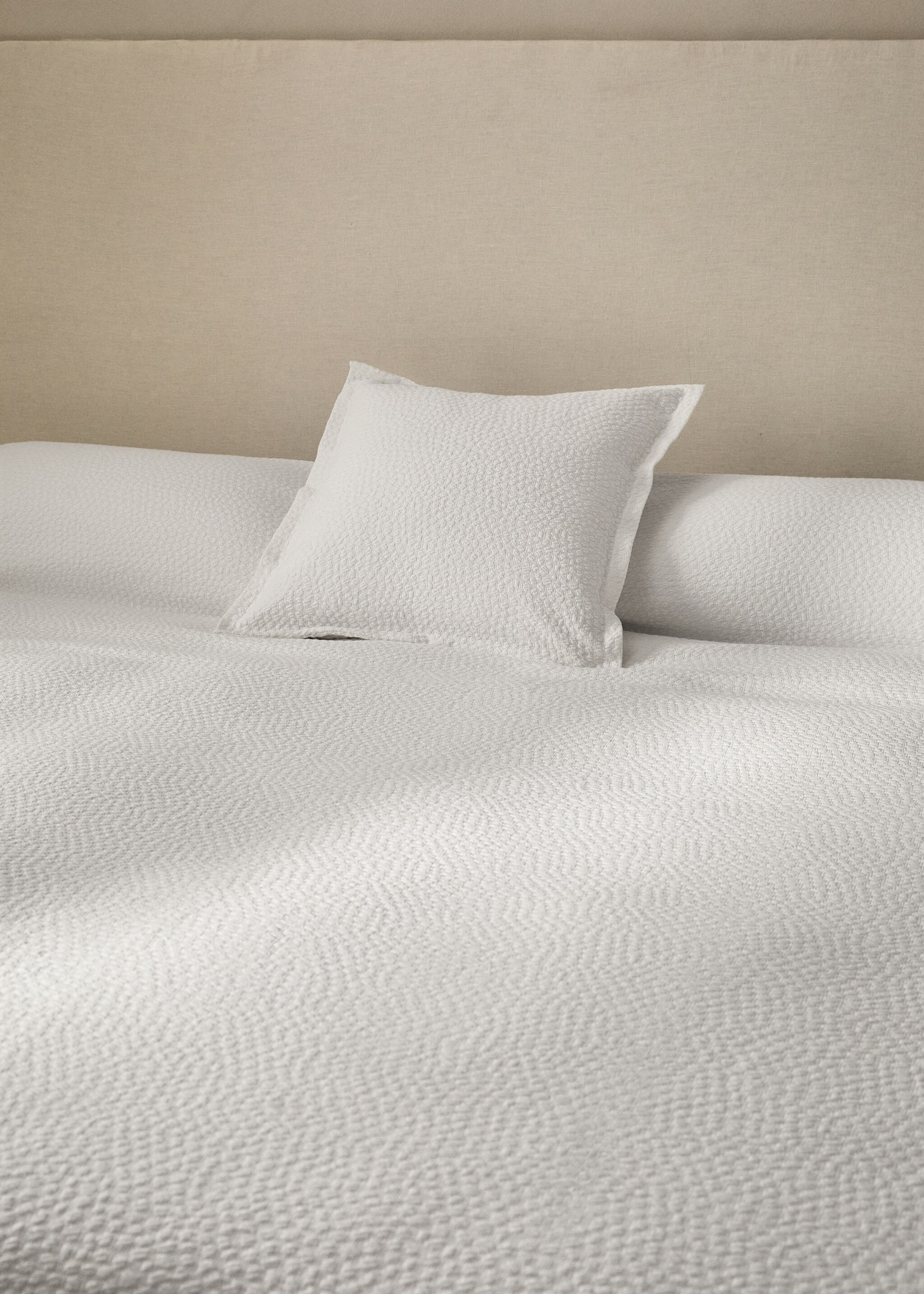 Colcha algodón jacquard textura cama 130/150 cm - Detalle del artículo 7