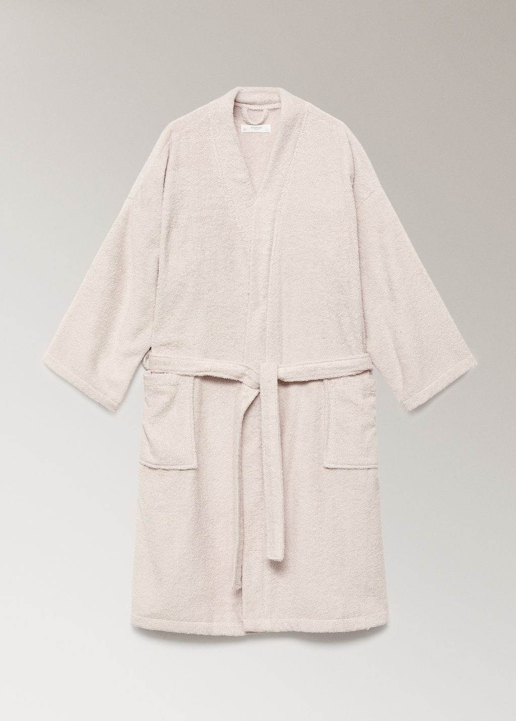 Terry cotton bathrobe