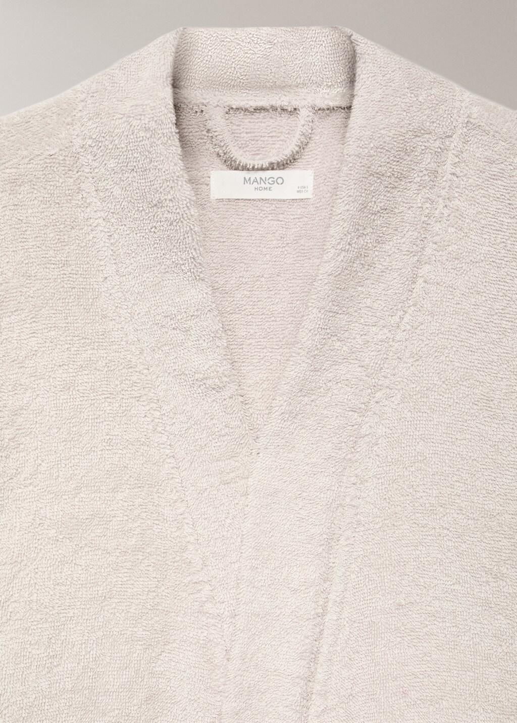 Terry cotton bathrobe