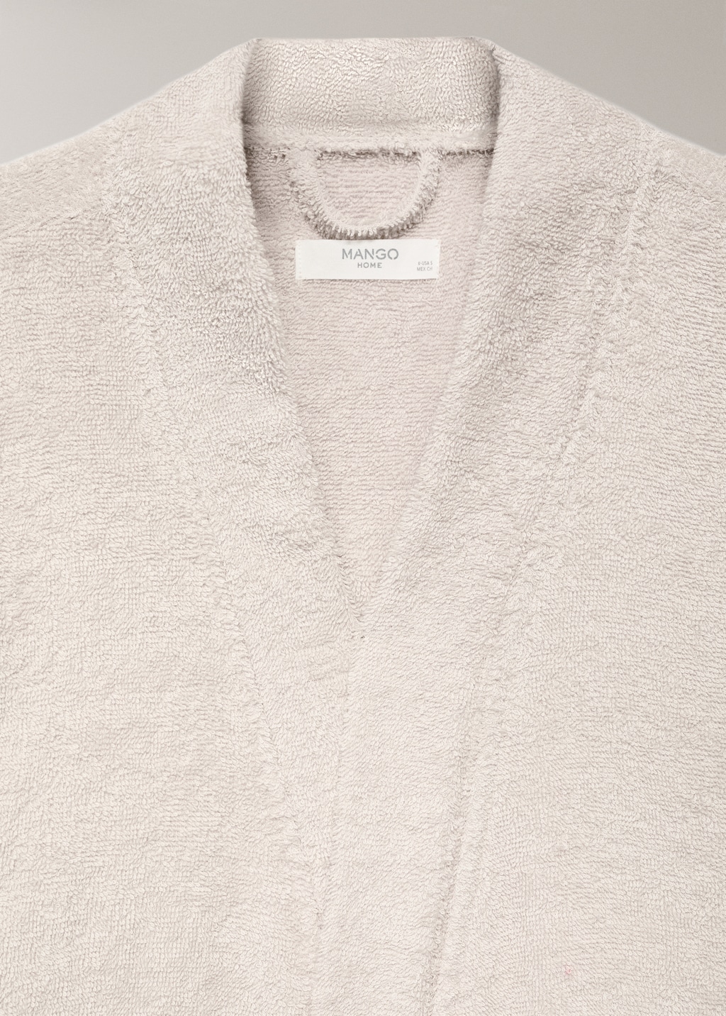 Terry cotton bathrobe