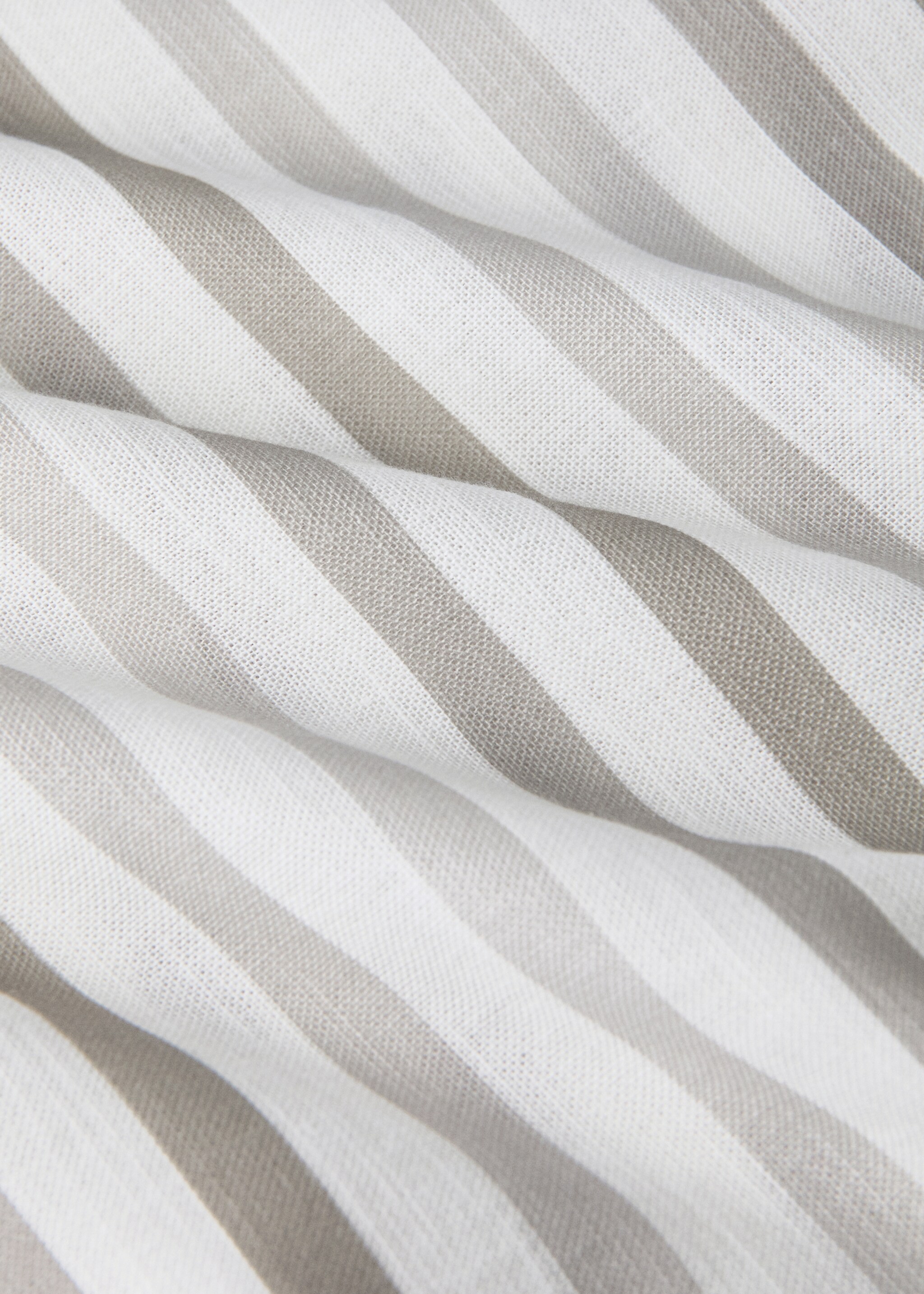 Children's cotton striped curtains - Details of the article 3, Medium Brown. Ref: 17061567-00.