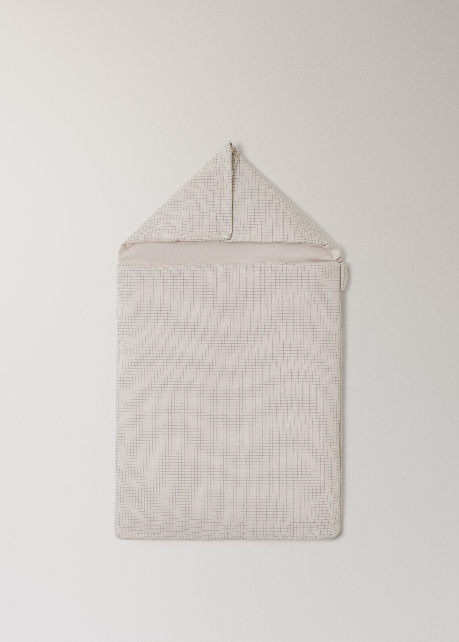 Mini checkered cotton stroller bag - Товар без моделі