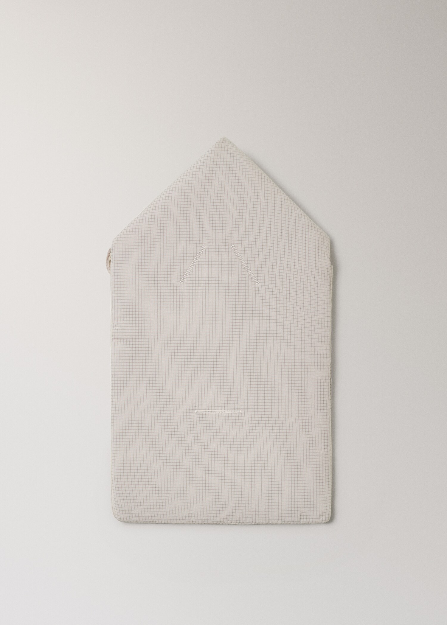 Mini checkered cotton stroller bag - Детальніше про товар 3