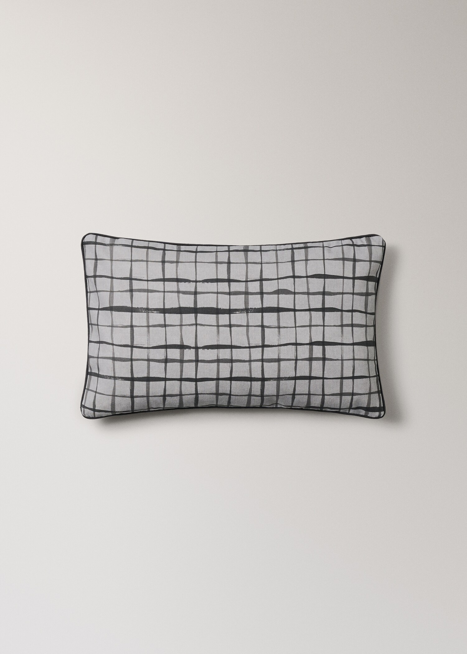 Housse de coussin imprimé à carreaux - Article sans modèle