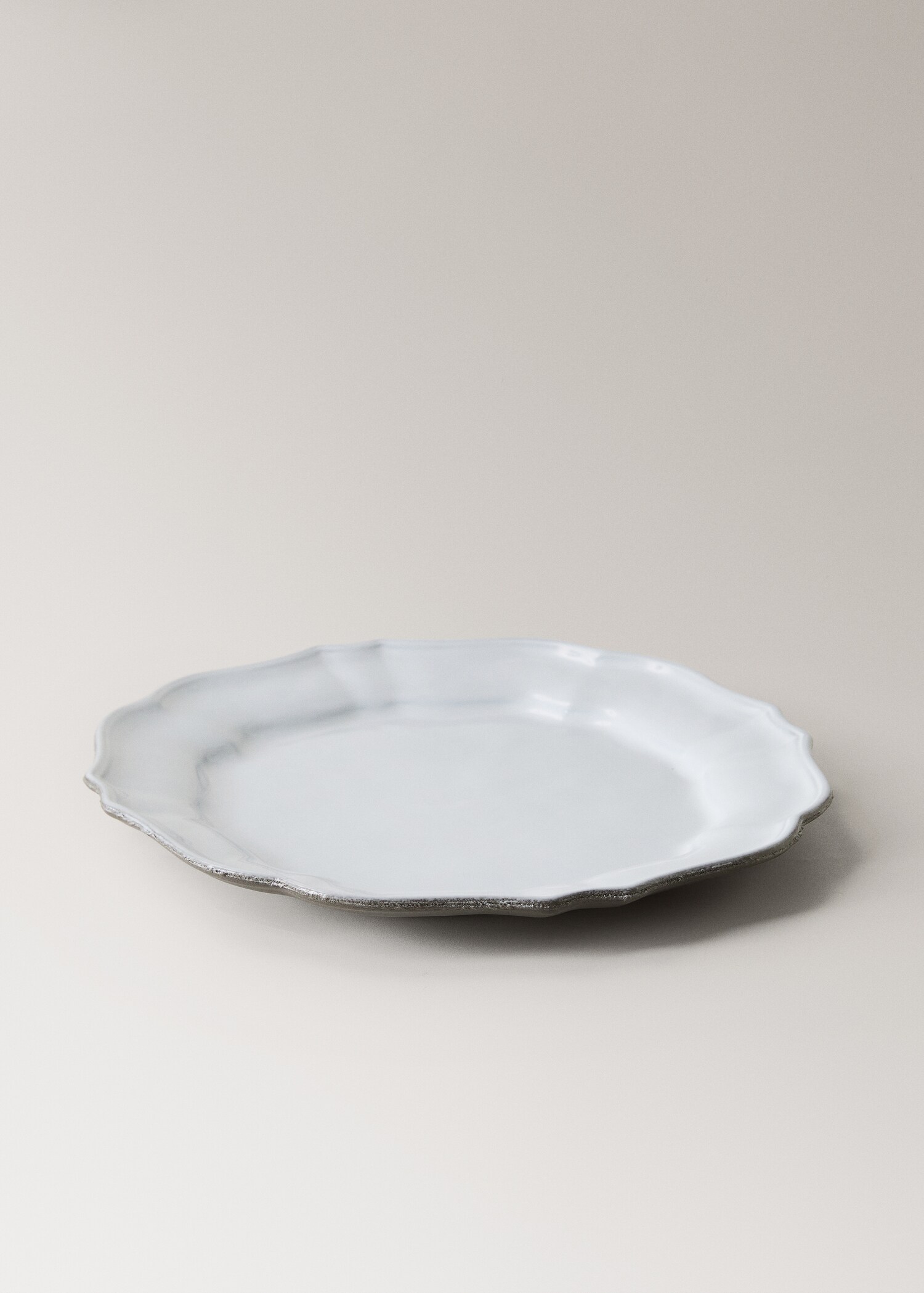 Recycled stoneware flat plate - Details of the article 2