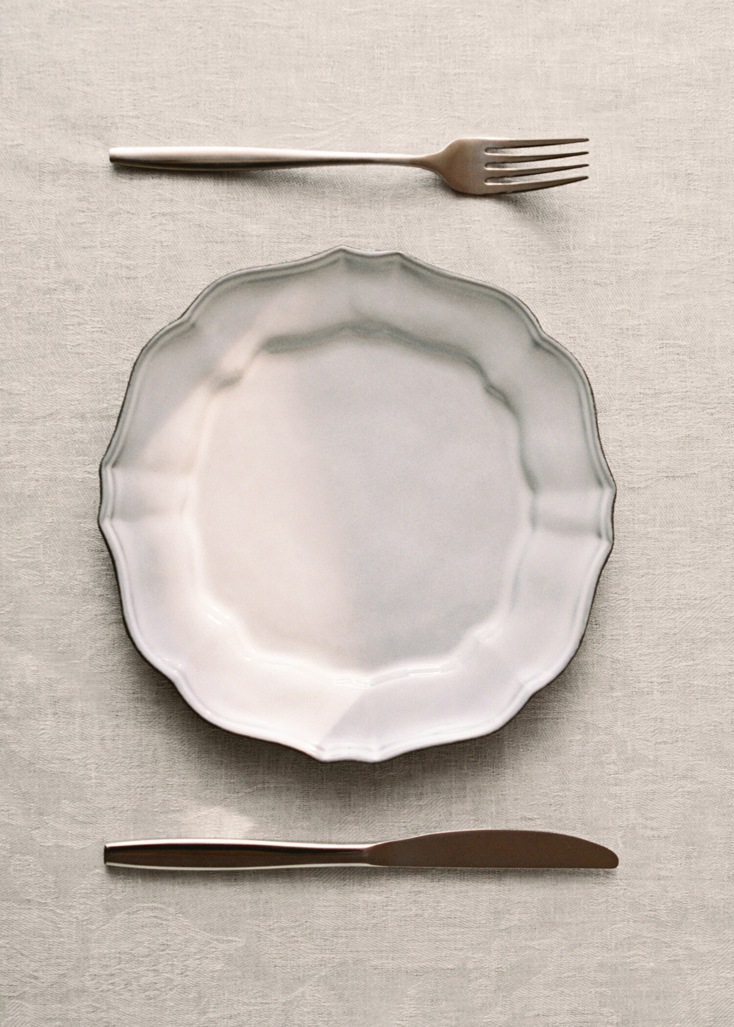 Recycled stoneware flat plate - Details of the article 6