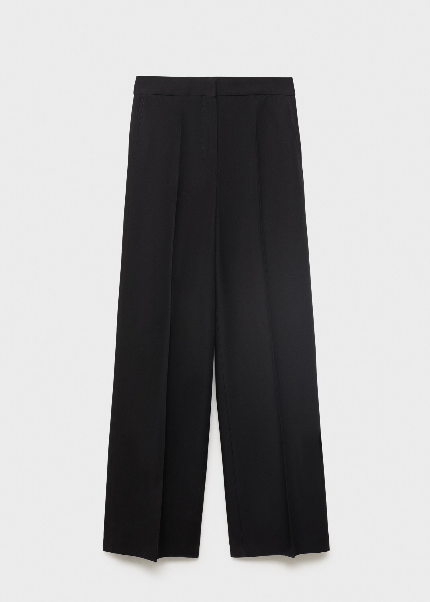 Straight mid-rise suit trousers - Article without model