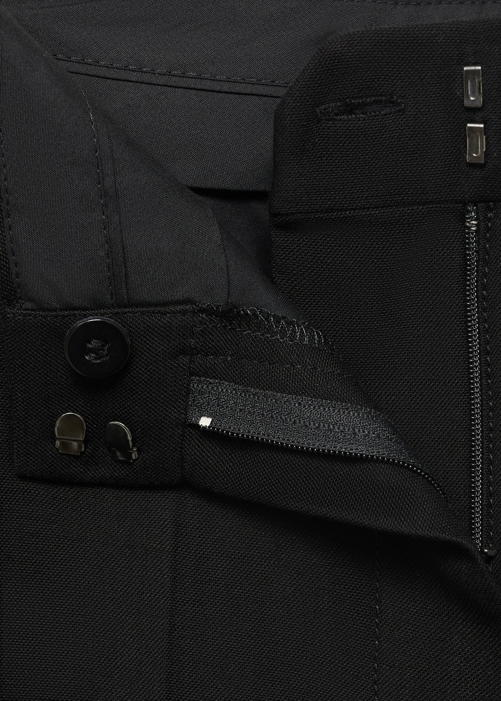 Straight mid-rise suit pants