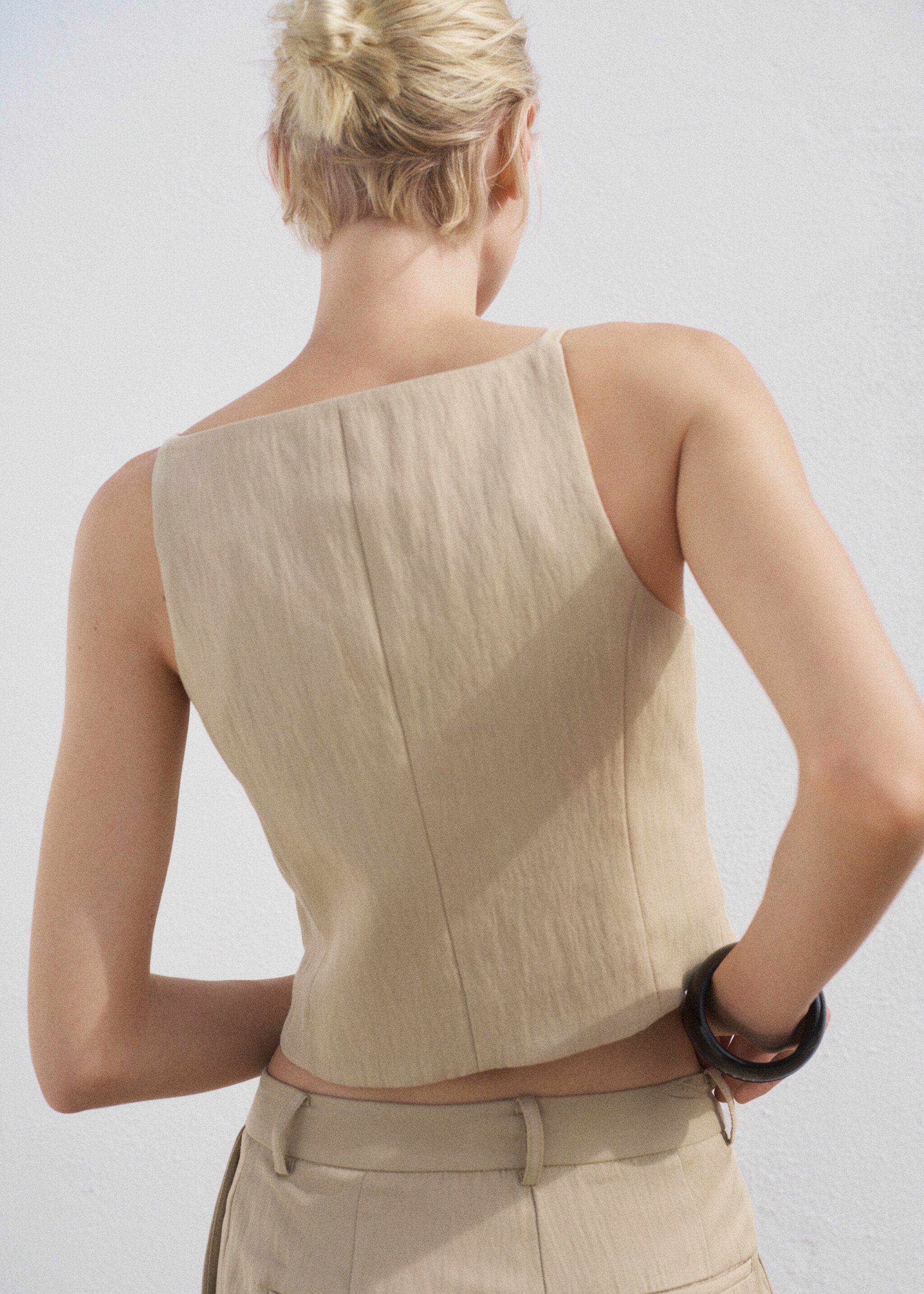 Lyocell suit waistcoat - Reverse of the article