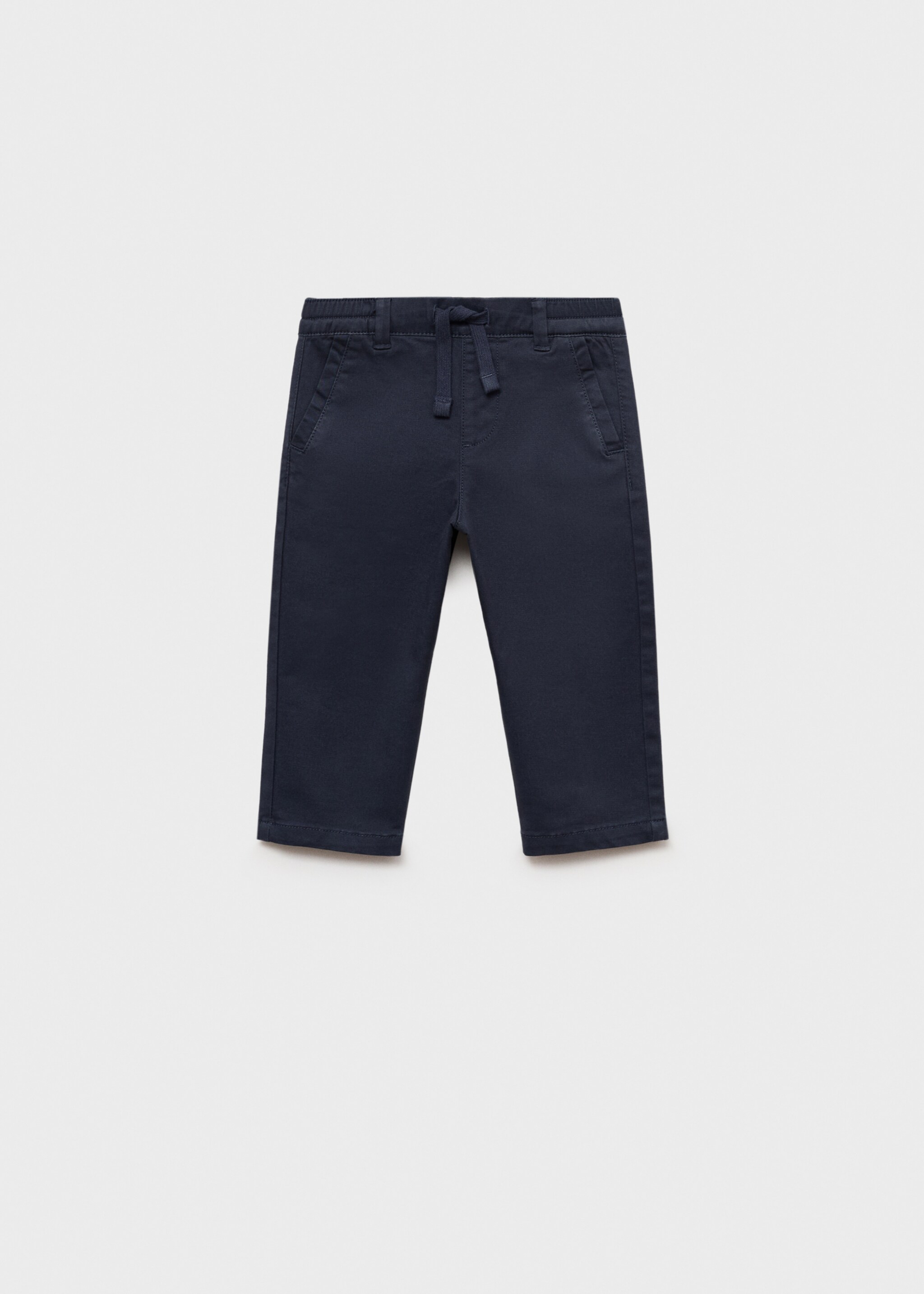 Drawstring cotton trousers - Article without model