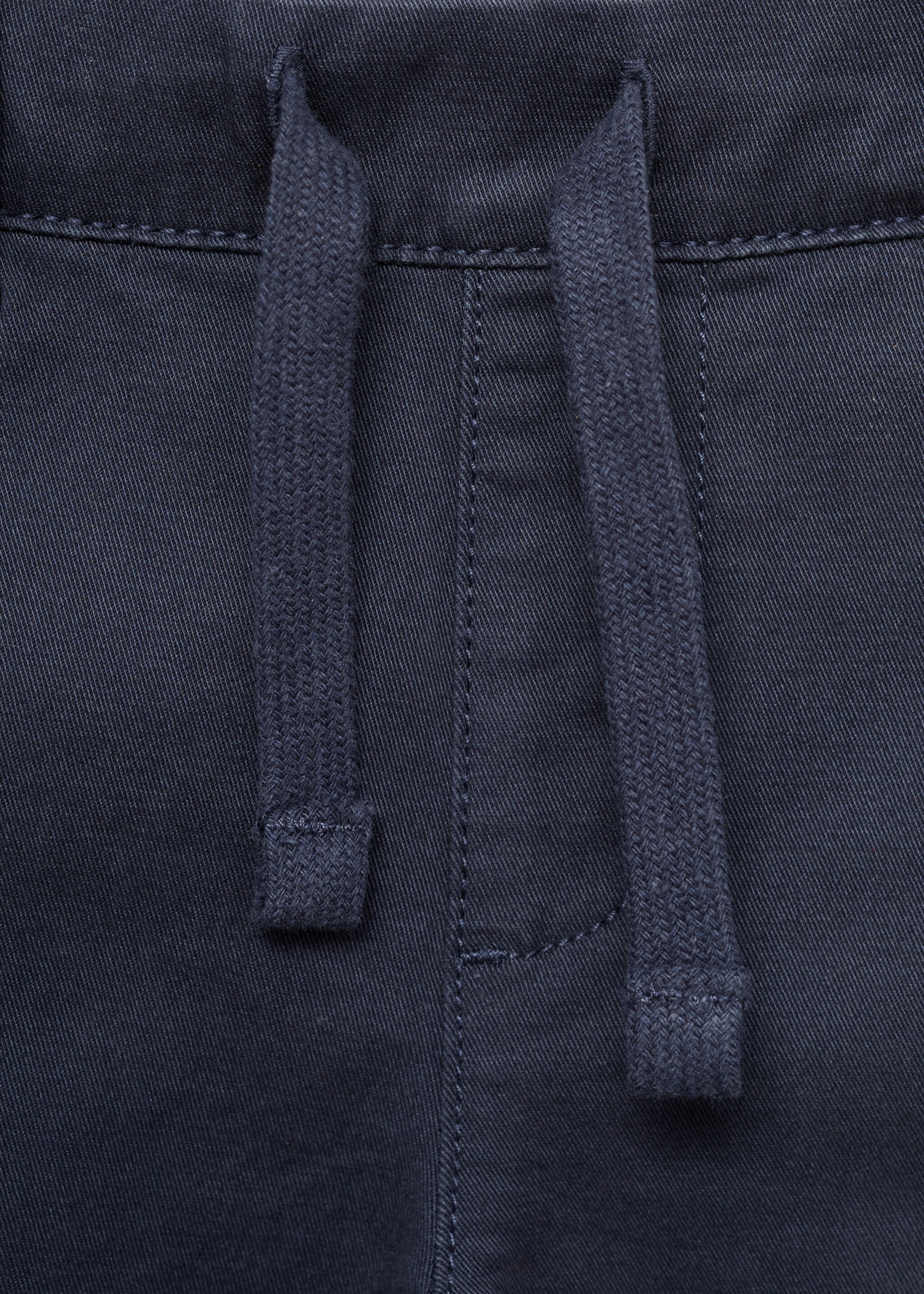 Drawstring cotton trousers - Details of the article 0
