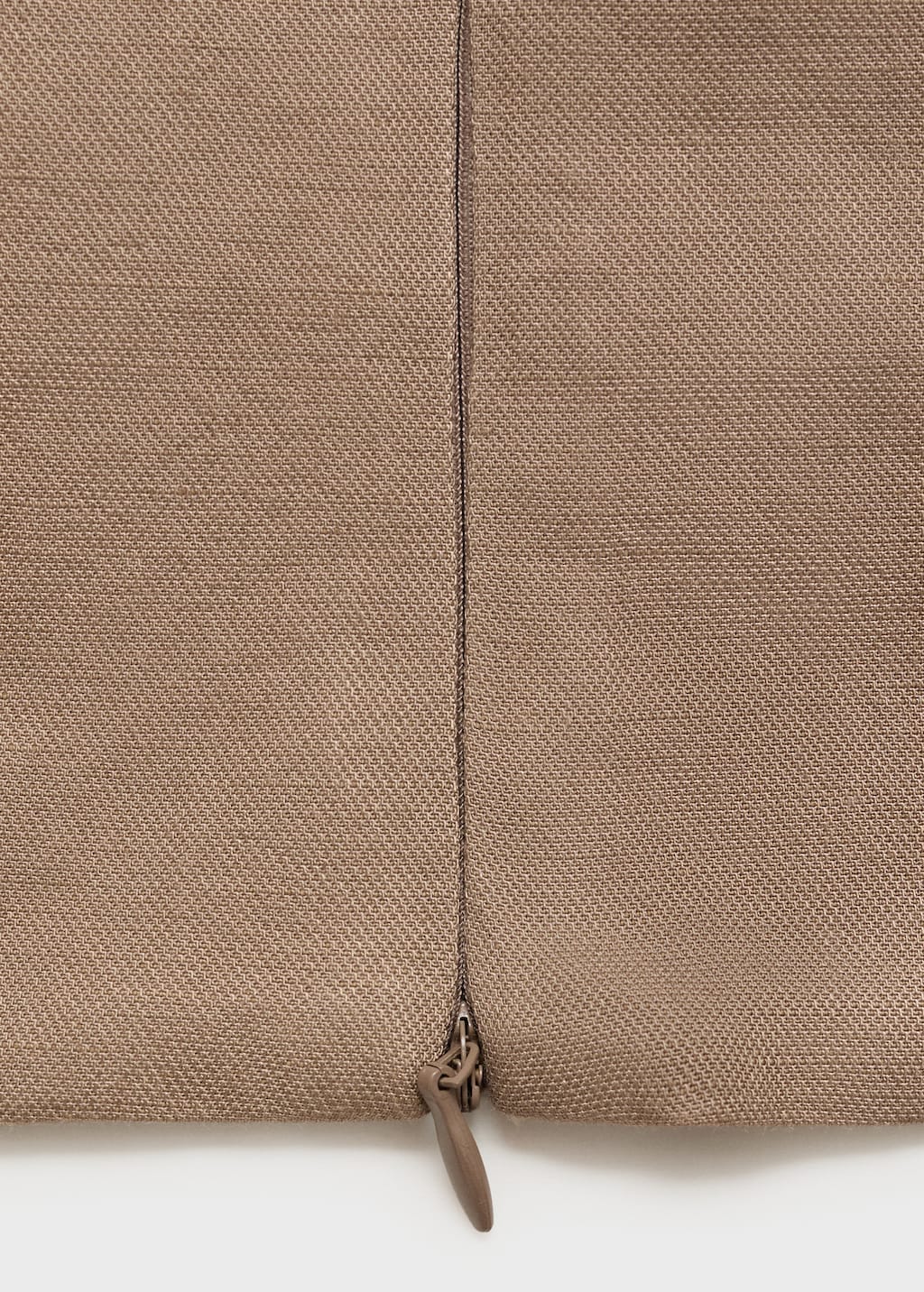 Linen-blend cross-back top