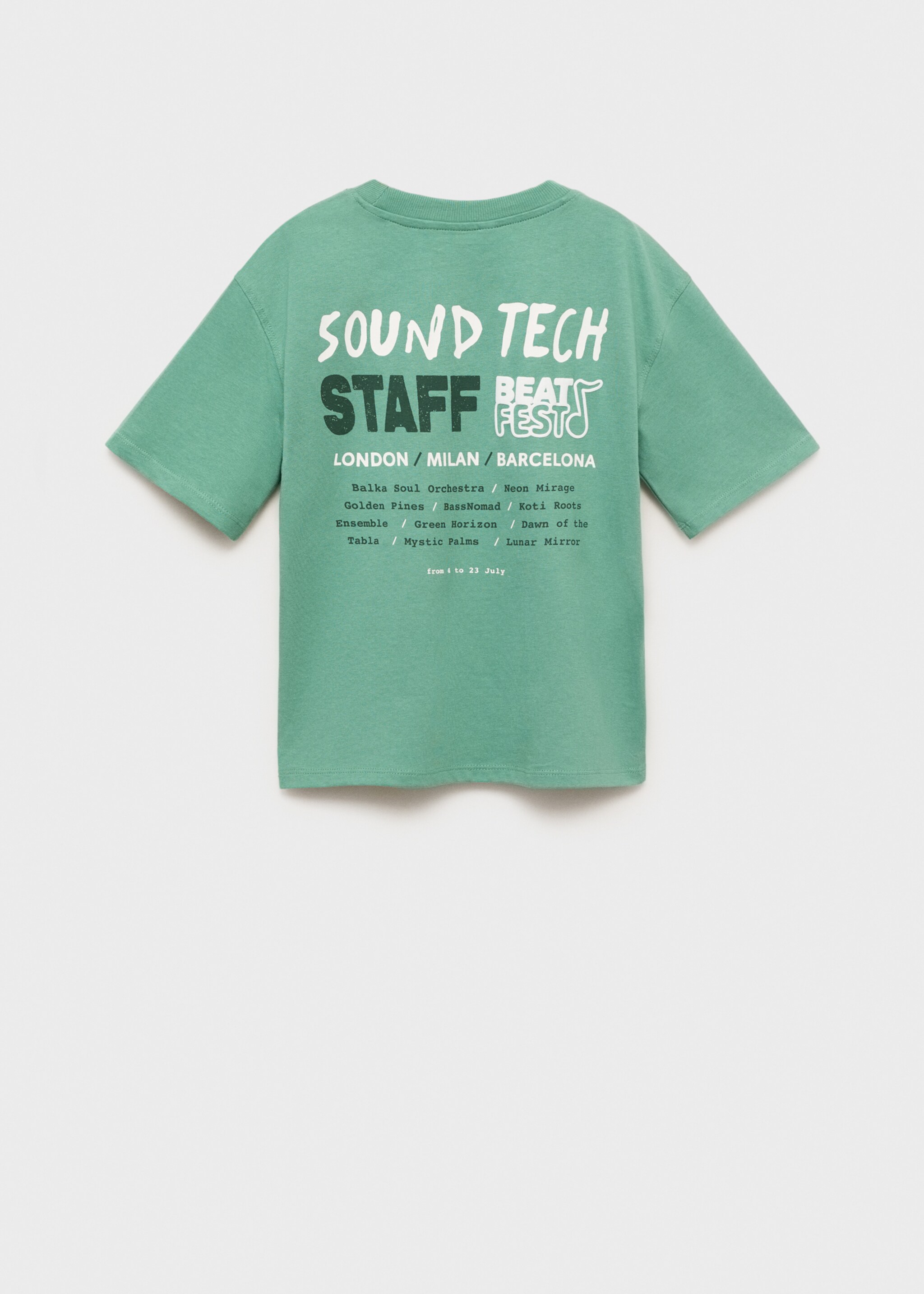 T-shirt imprimé lettres en relief - Verso de l’article