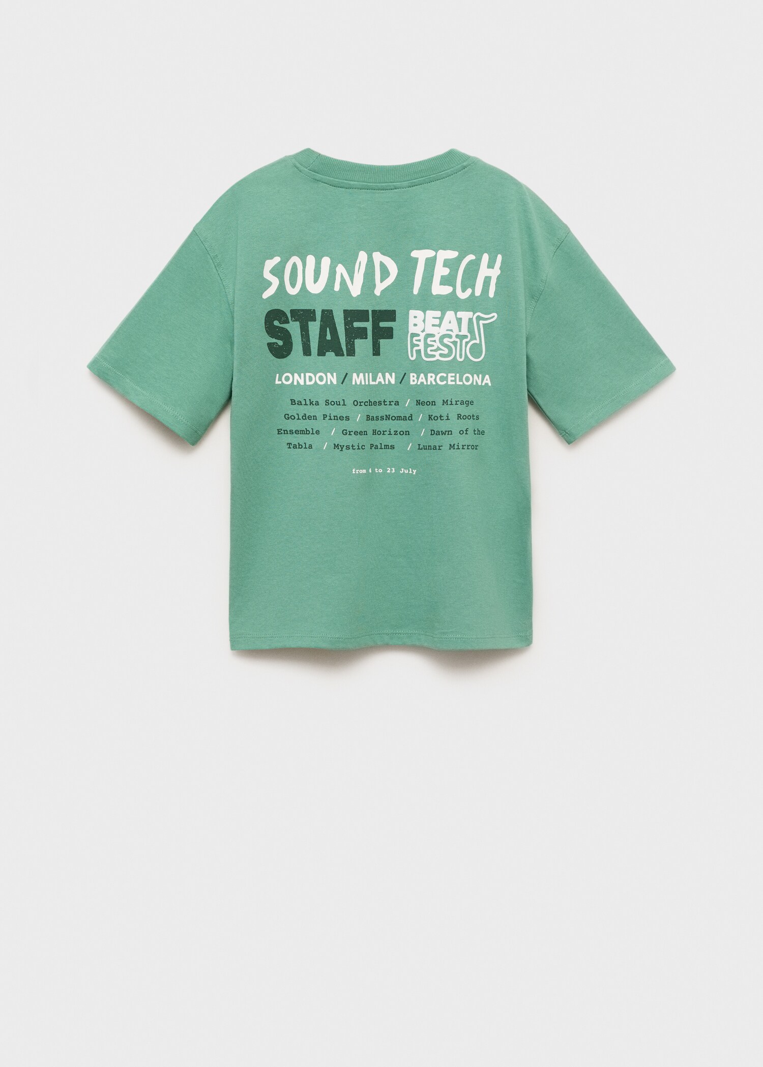 T-shirt imprimé lettres en relief - Verso de l’article