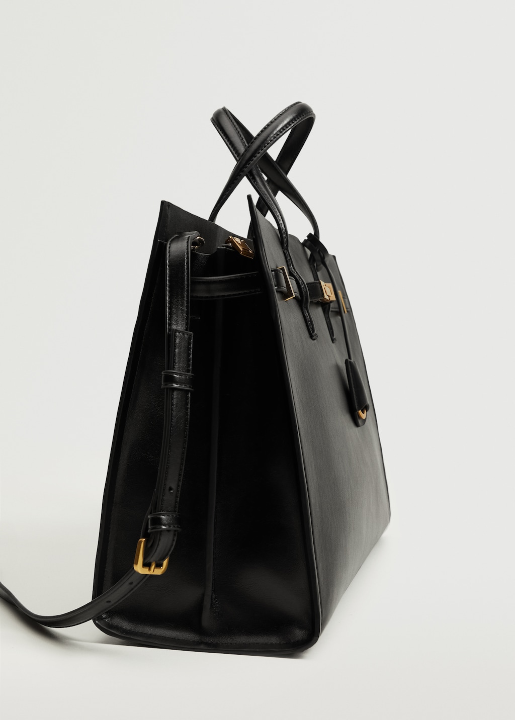 Pebbled shopper bag Women MANGO Libya