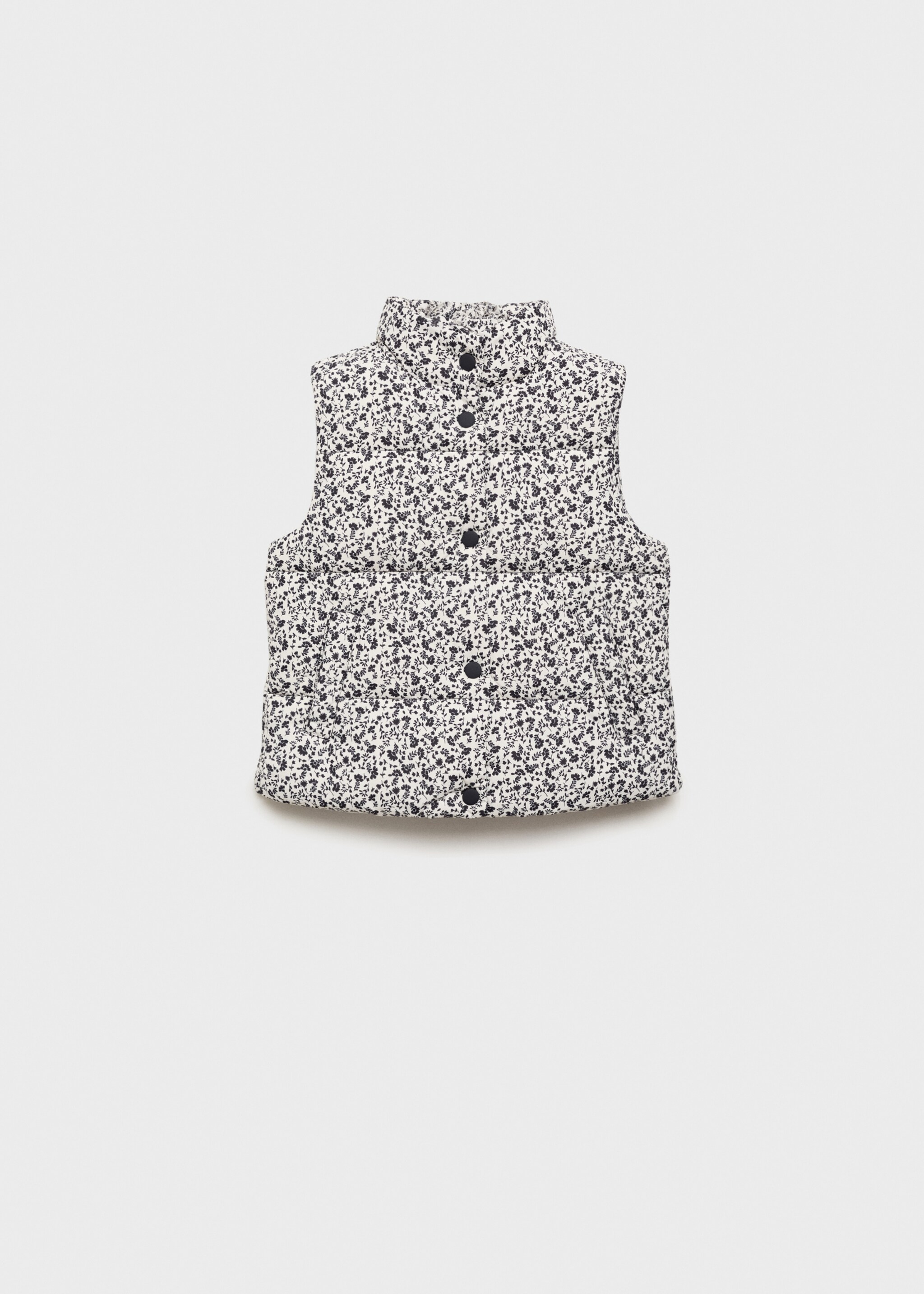 Gilet matelassé à fleurs - Article sans modèle