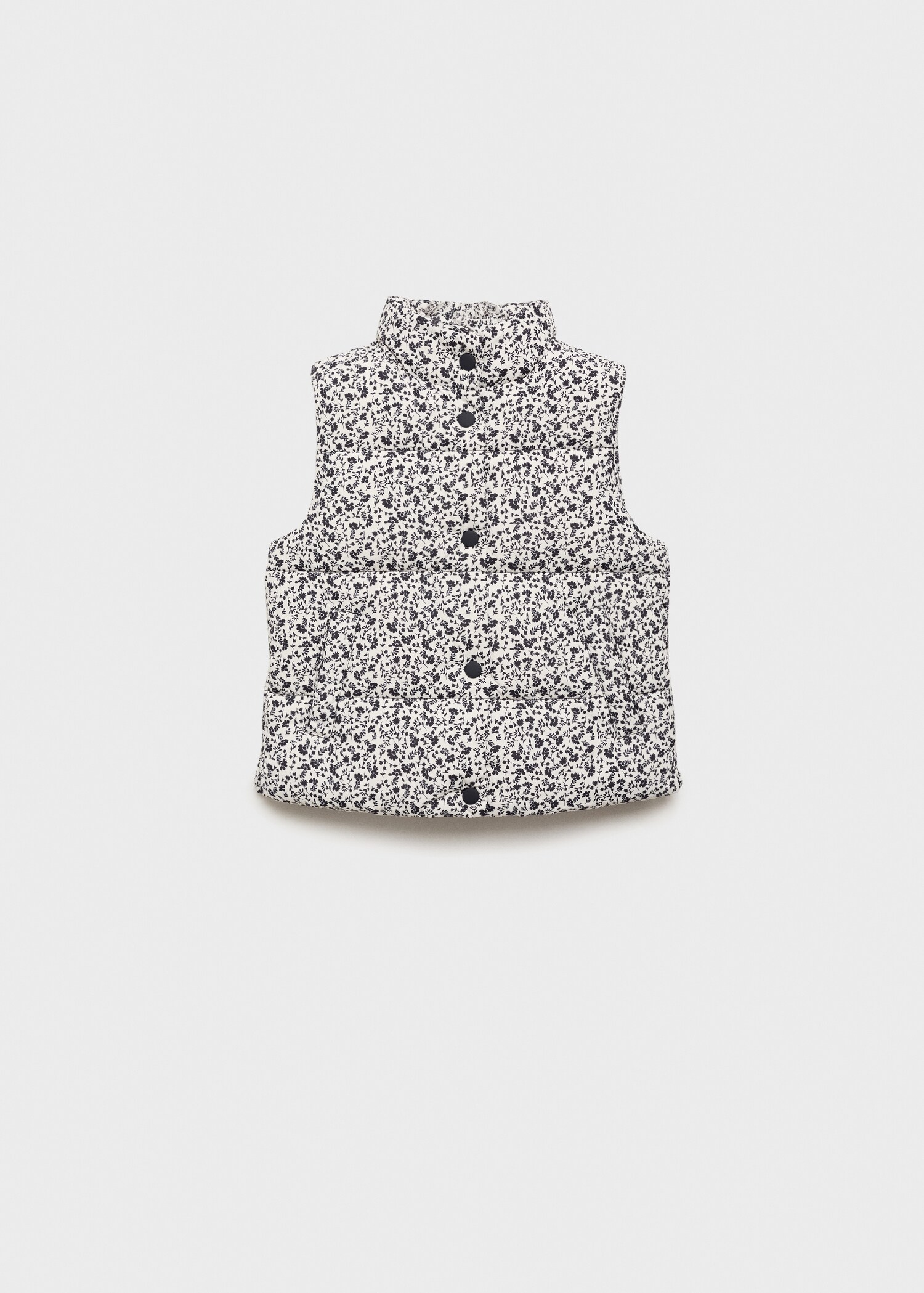 Gilet matelassé à fleurs - Article sans modèle