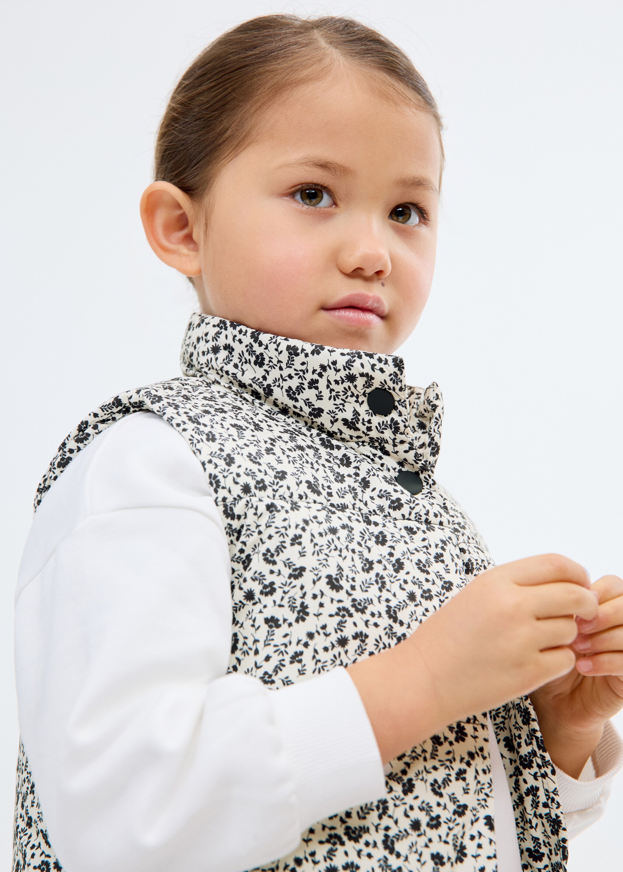 Gilet matelassé à fleurs - Détail de l'article 1