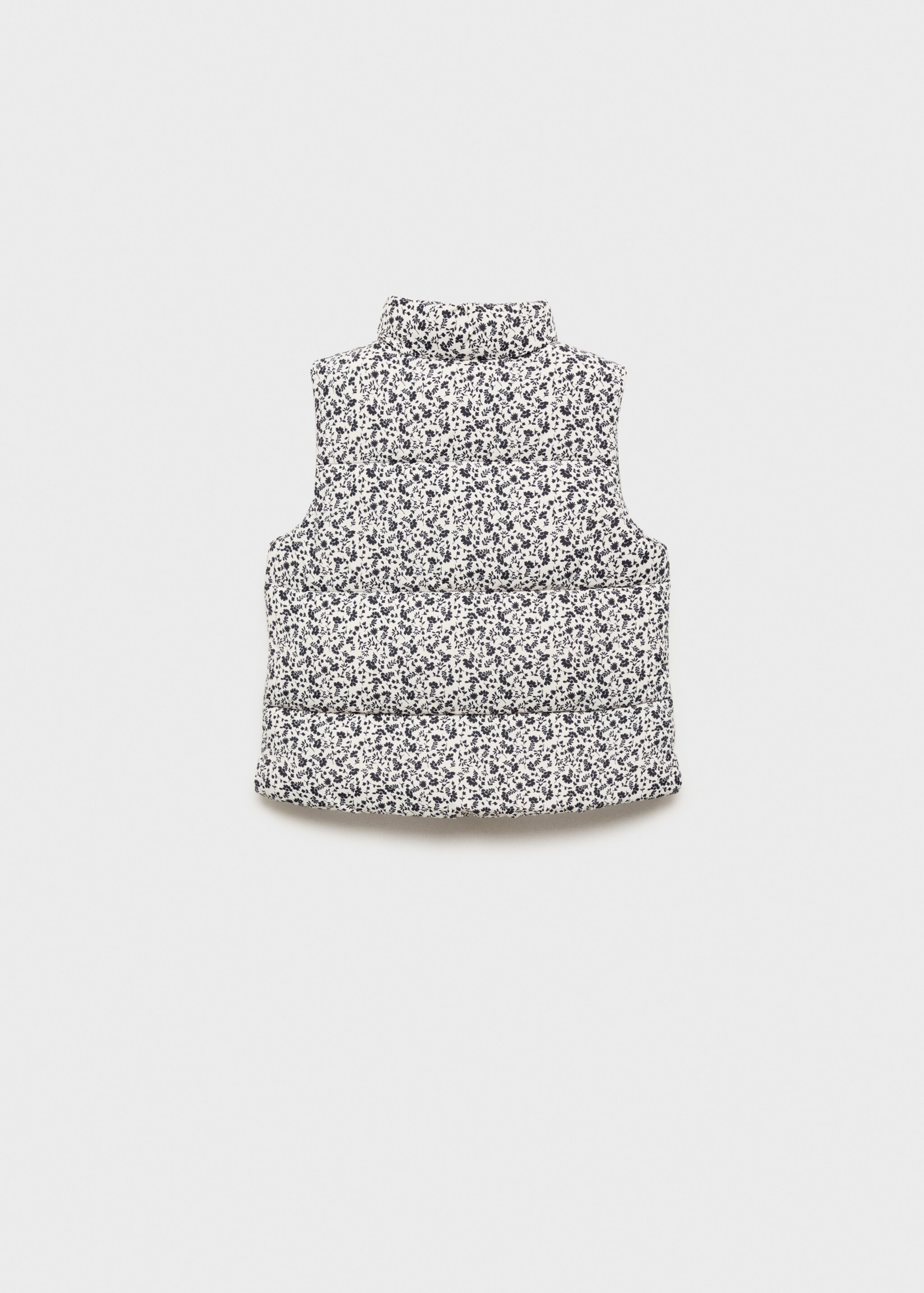 Gilet matelassé à fleurs - Verso de l’article