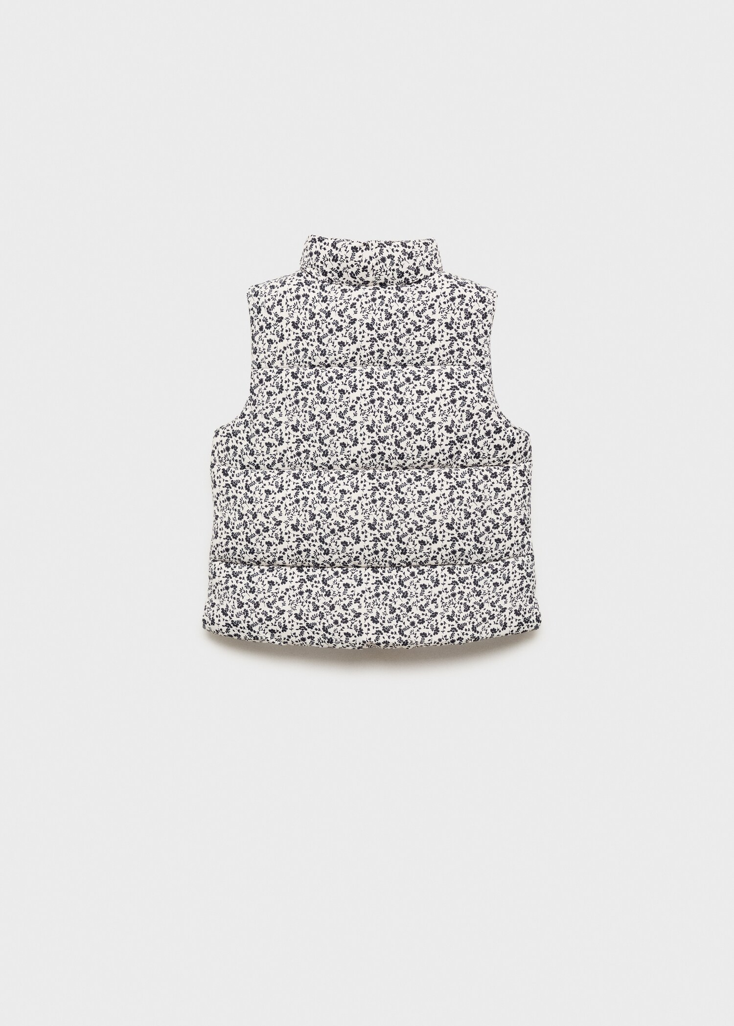 Gilet matelassé à fleurs - Verso de l’article