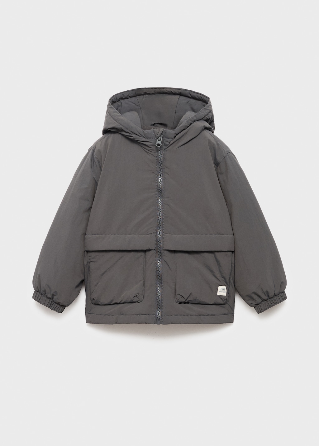 Hood puffer coat