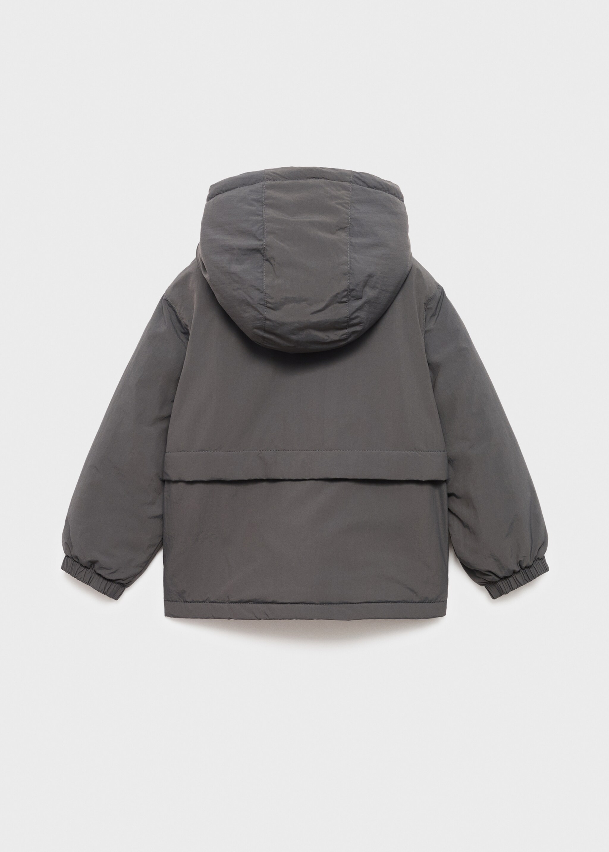 Hood quilted coat - Reverse of the article