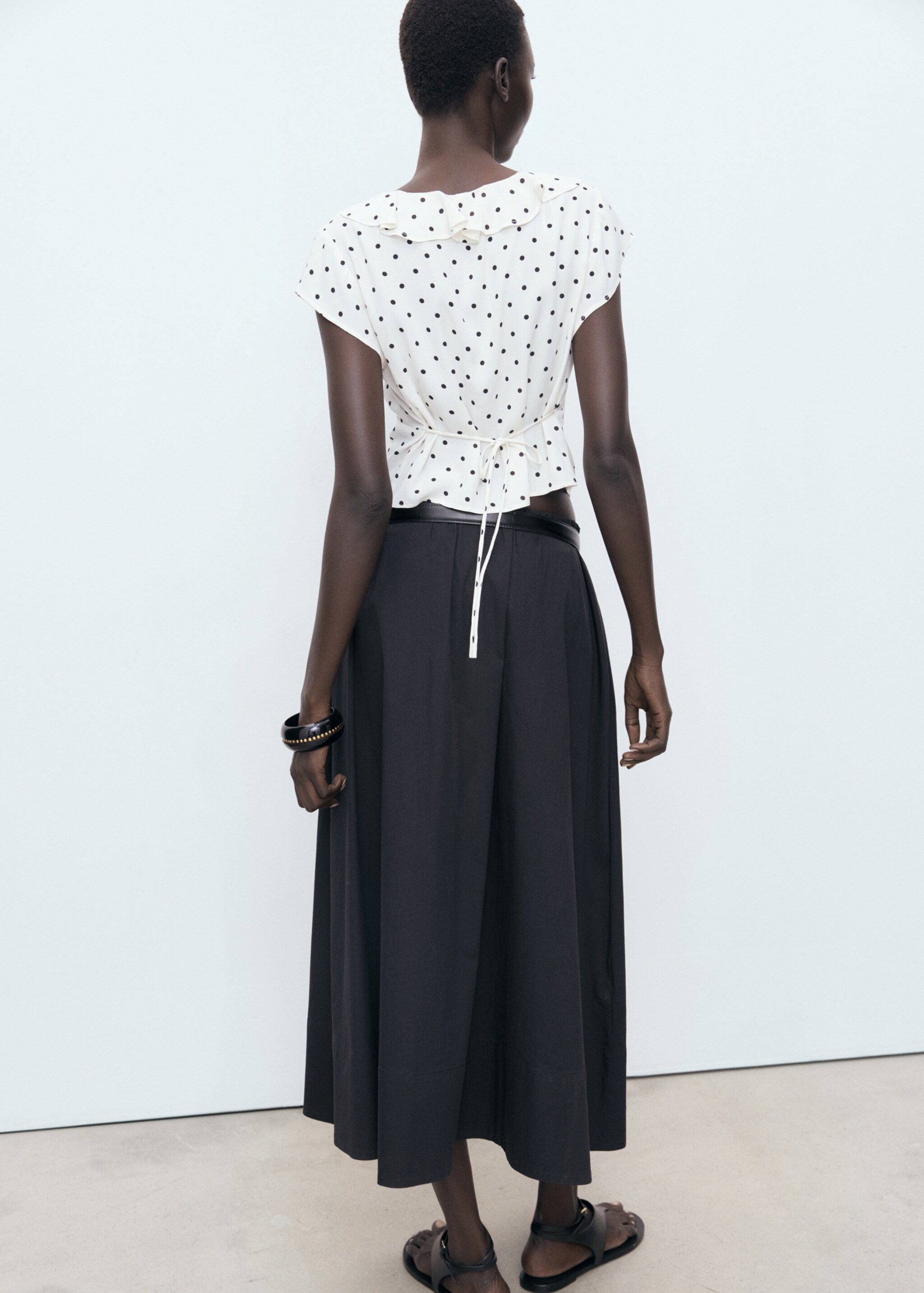 Blouse pois volant - Verso de l’article