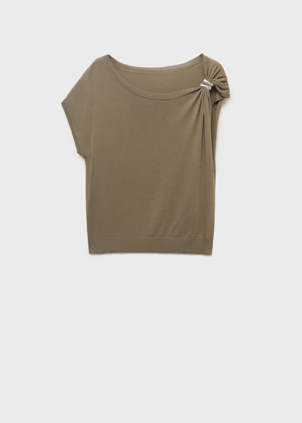 Mango Fine-knit sweater with metallic detail