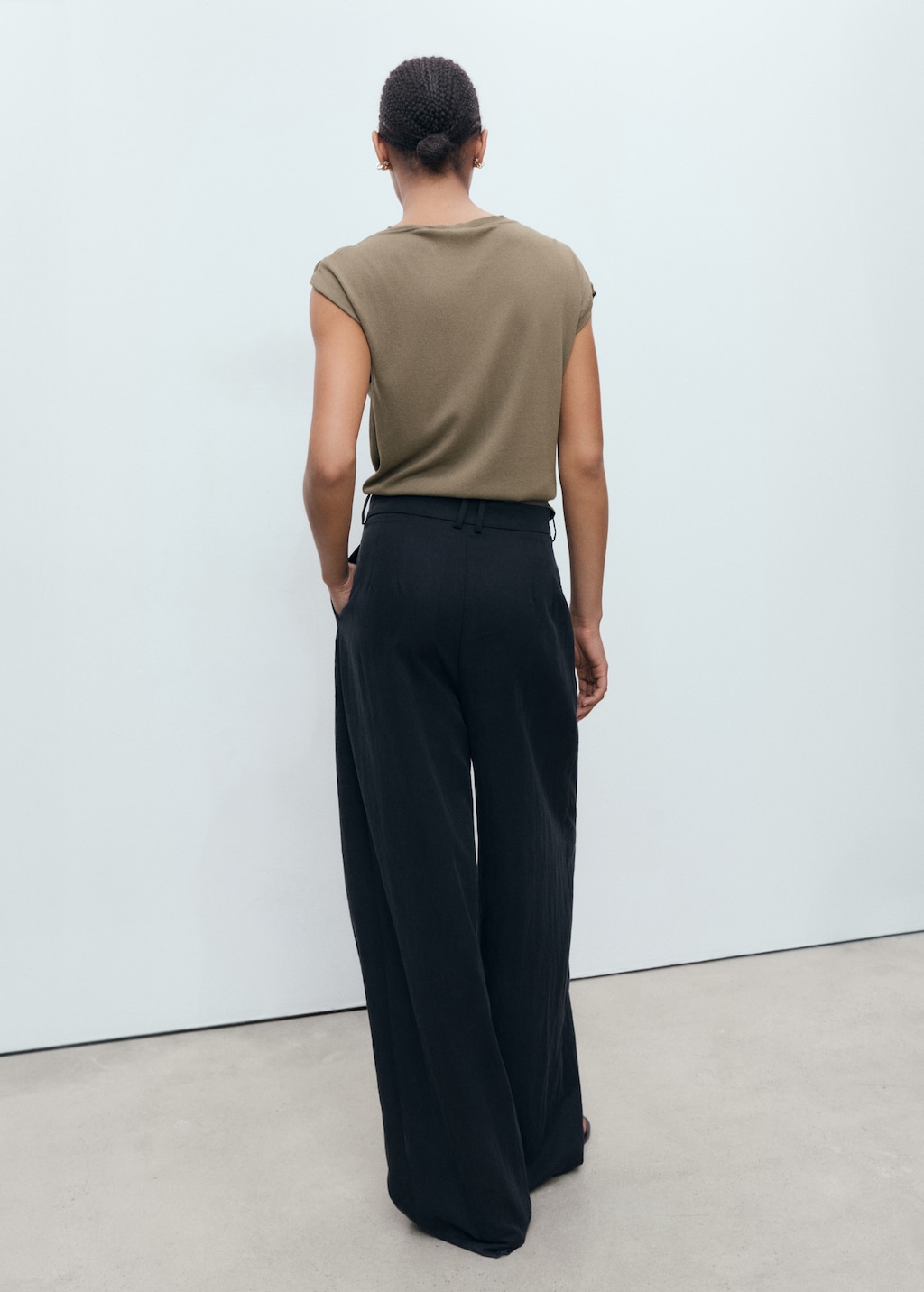 Mango Fine-knit sweater with metallic detail