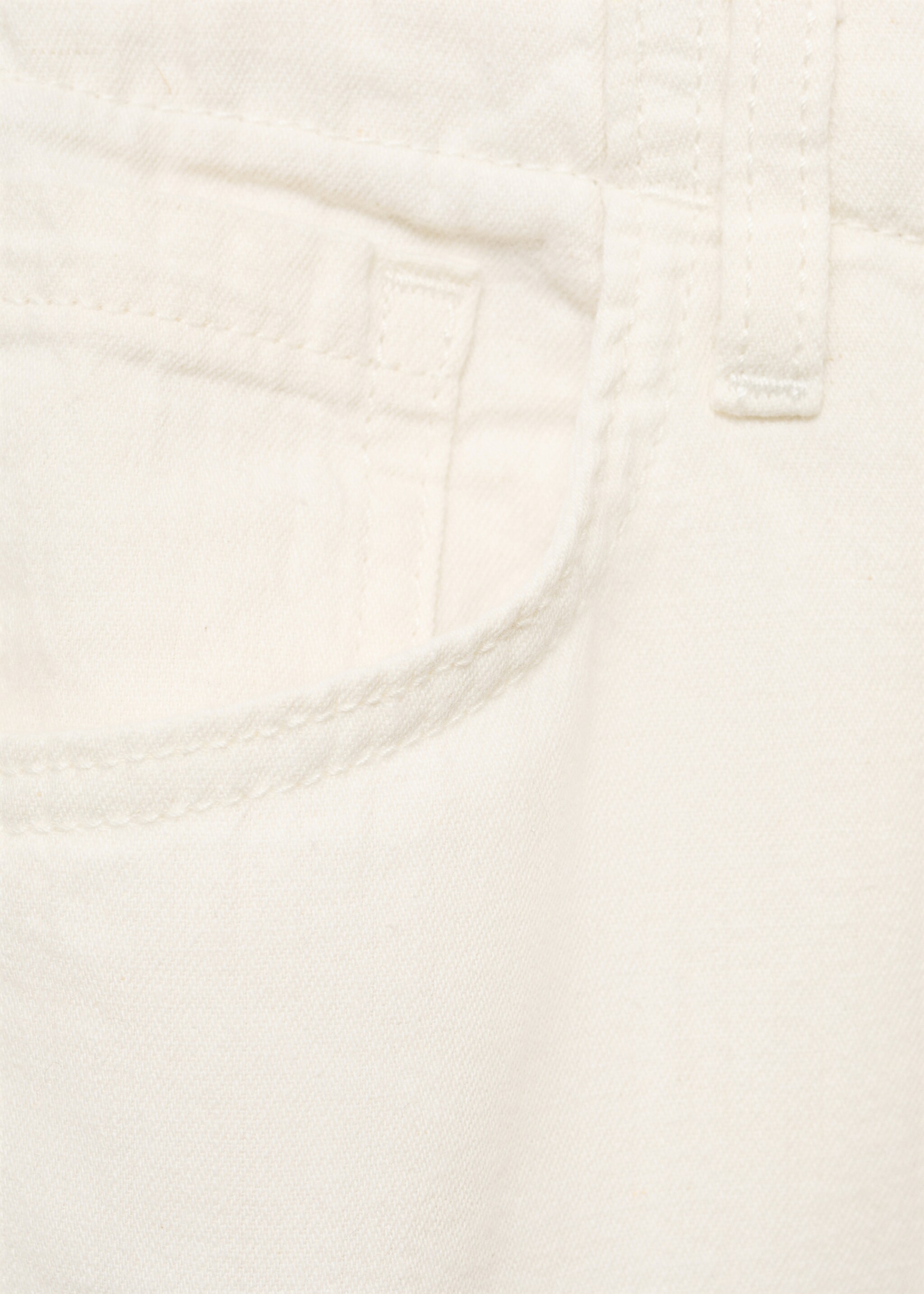 Kemerli wideleg jean pantolon - Ürün detayı 8